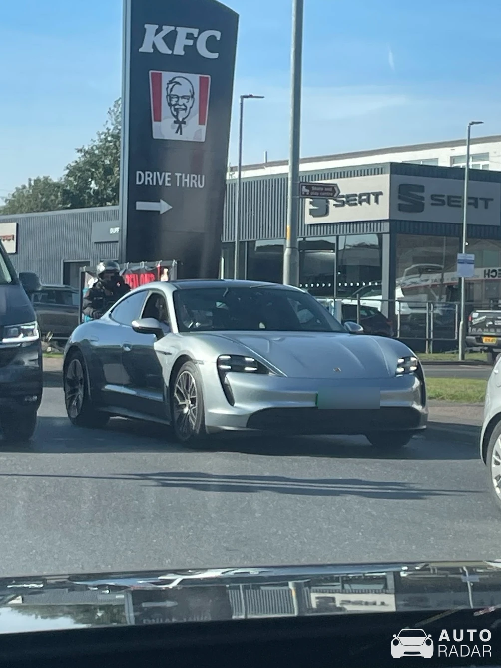 Porsche Taycan spotted in Norfolk, United Kingdom