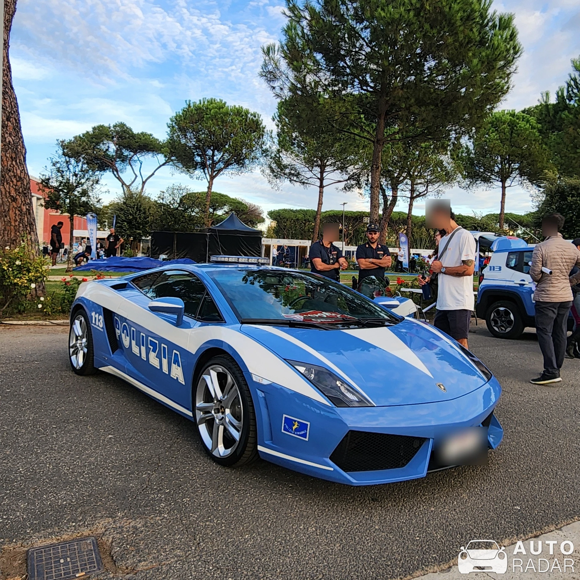 Lamborghini Gallardo Polizia spotted in Roma