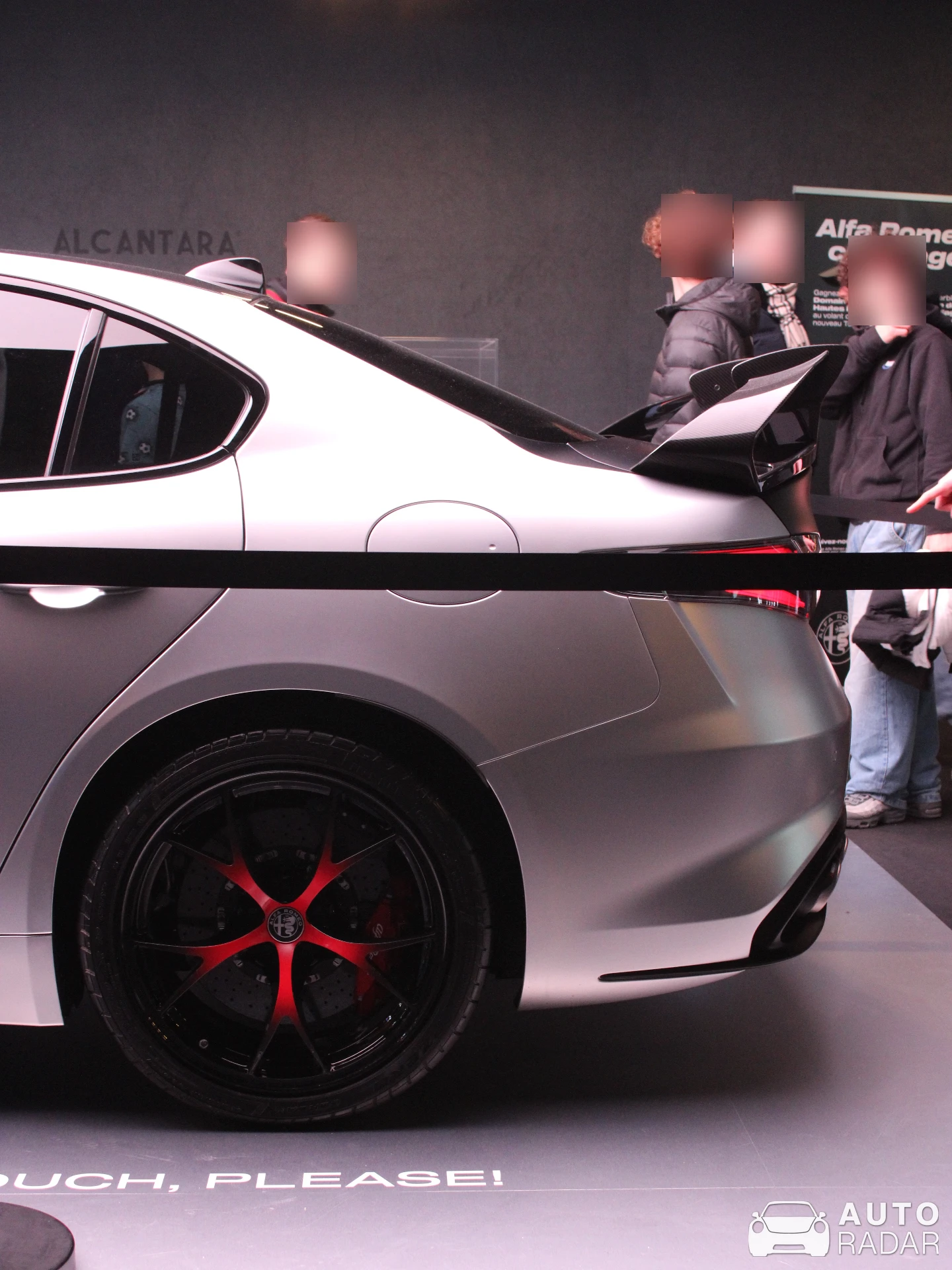 Alfa Romeo Giulia Luna Rossa spotted in Brussels