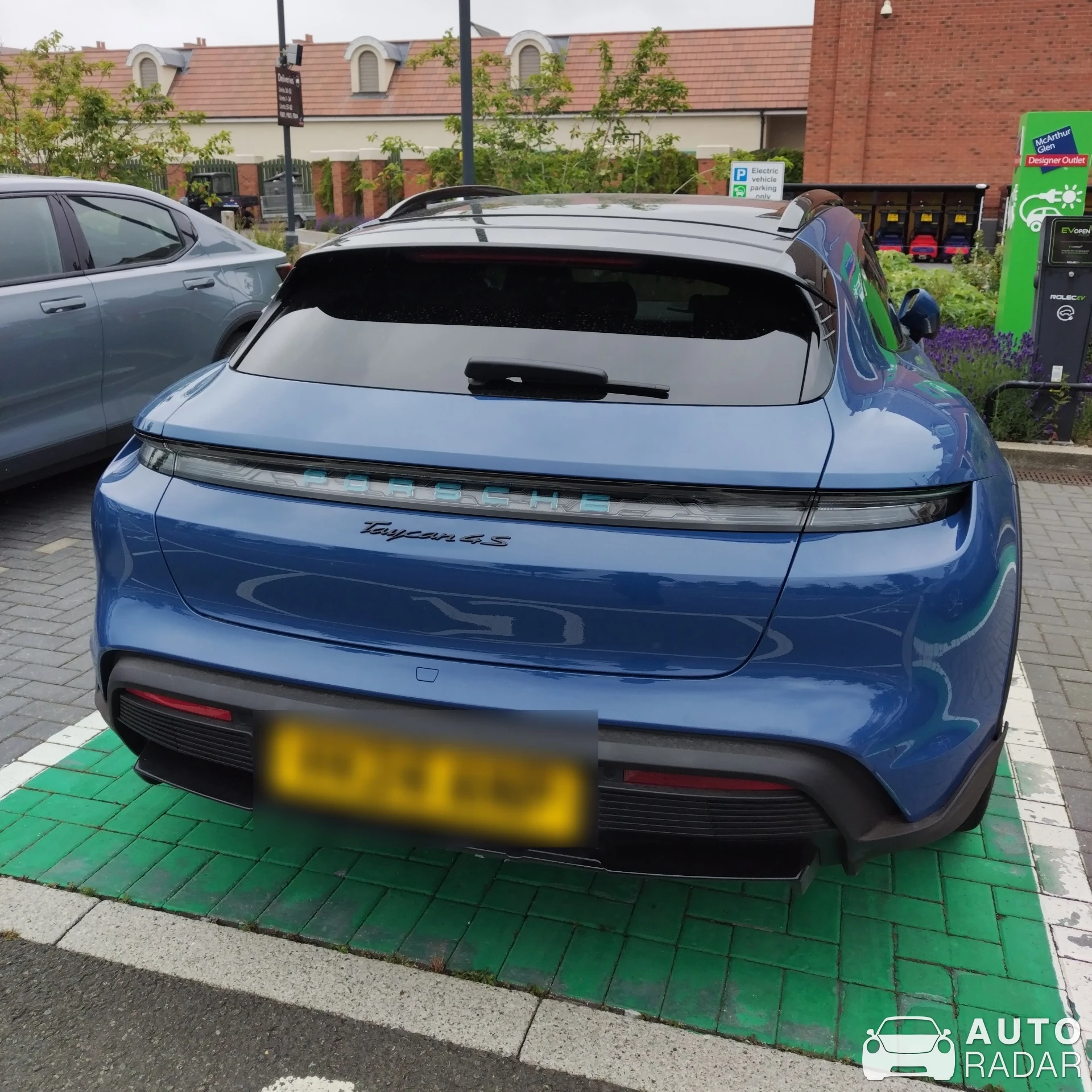 Porsche Taycan 4S spotted in Staffordshire, United Kingdom