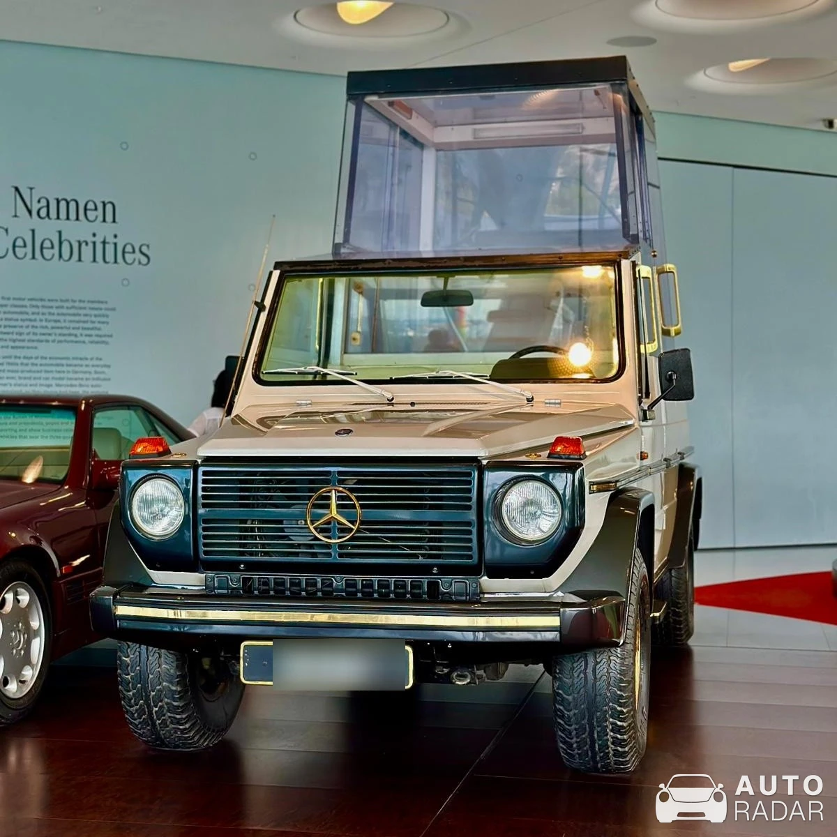 Mercedes-Benz 230G 'Papamobil' spotted in Stuttgart