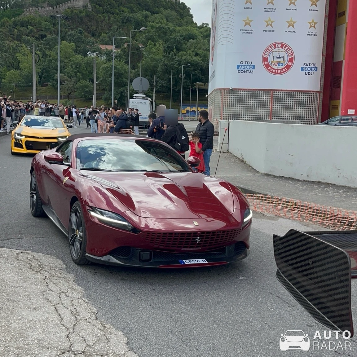 Ferrari Roma Spider spotted in Nazaré