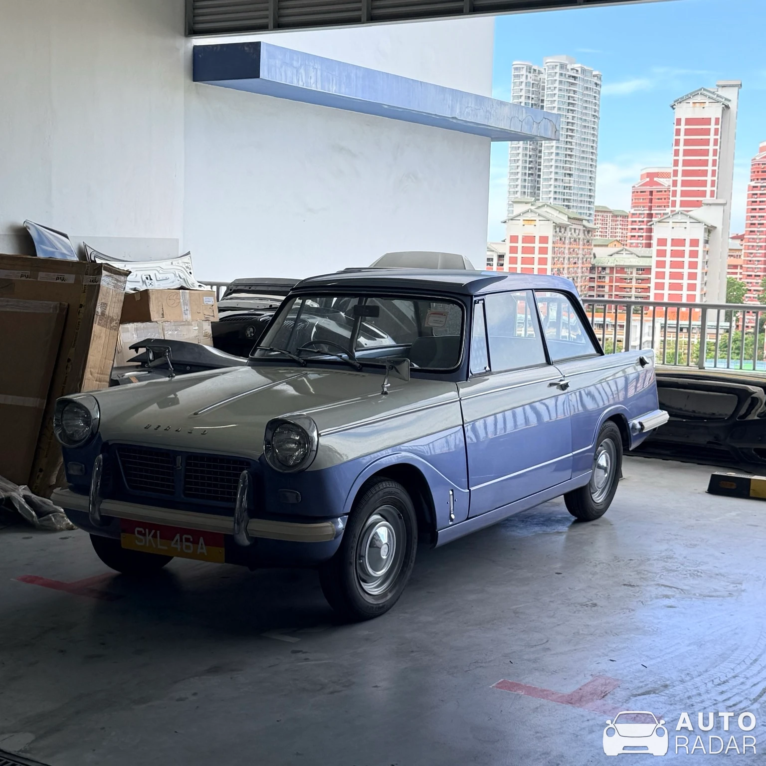 Triumph Herald spotted in Singapore
