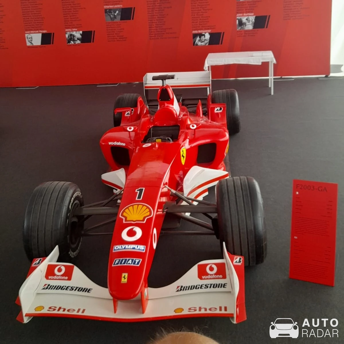 Ferrari F2003-GA spotted