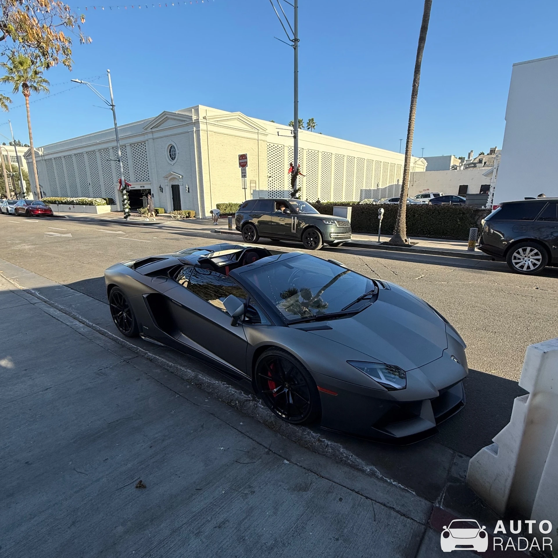Lamborghini Aventador LP700-4 Roadster spotted in Beverly Hills, United States