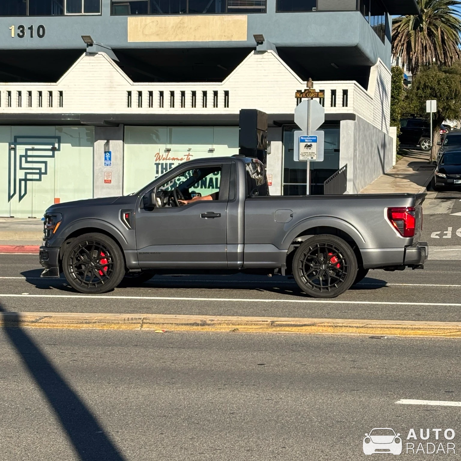 Ford F-150 Regular Cab Black Widow Edition spotted in Hermosa Beach, United States