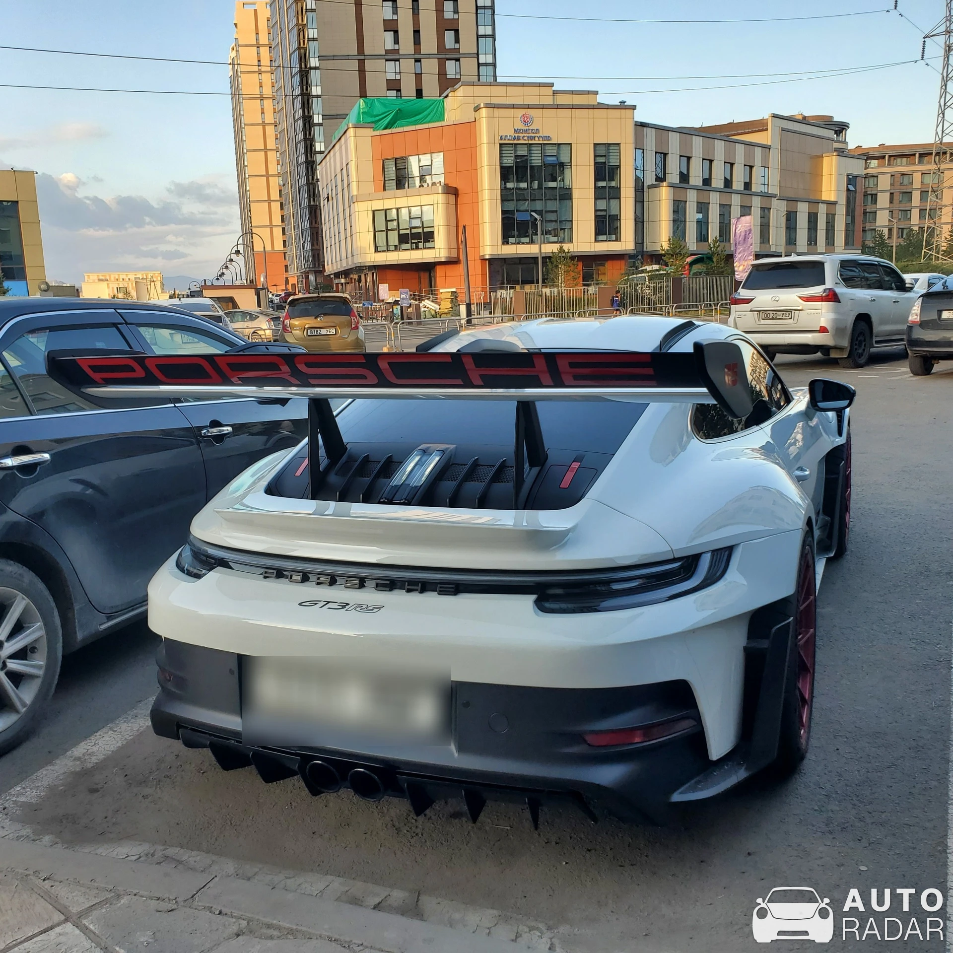 Porsche 992 GT3 RS MkI spotted in Ulaanbaatar, Mongolia