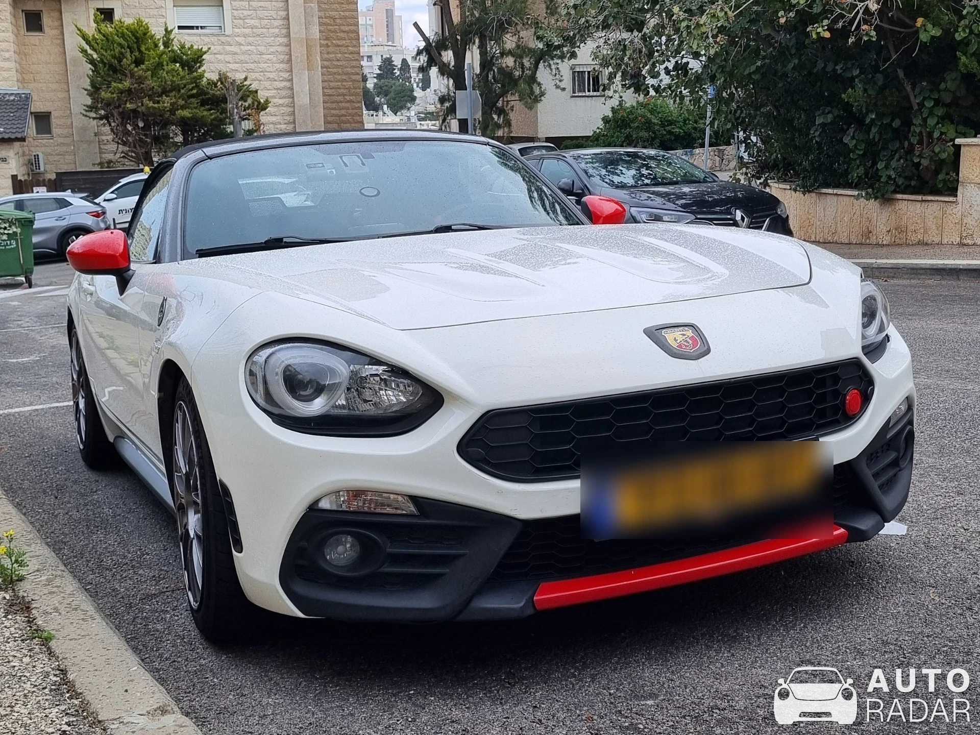 Abarth 124 Spyder spotted in Haifa, Israel