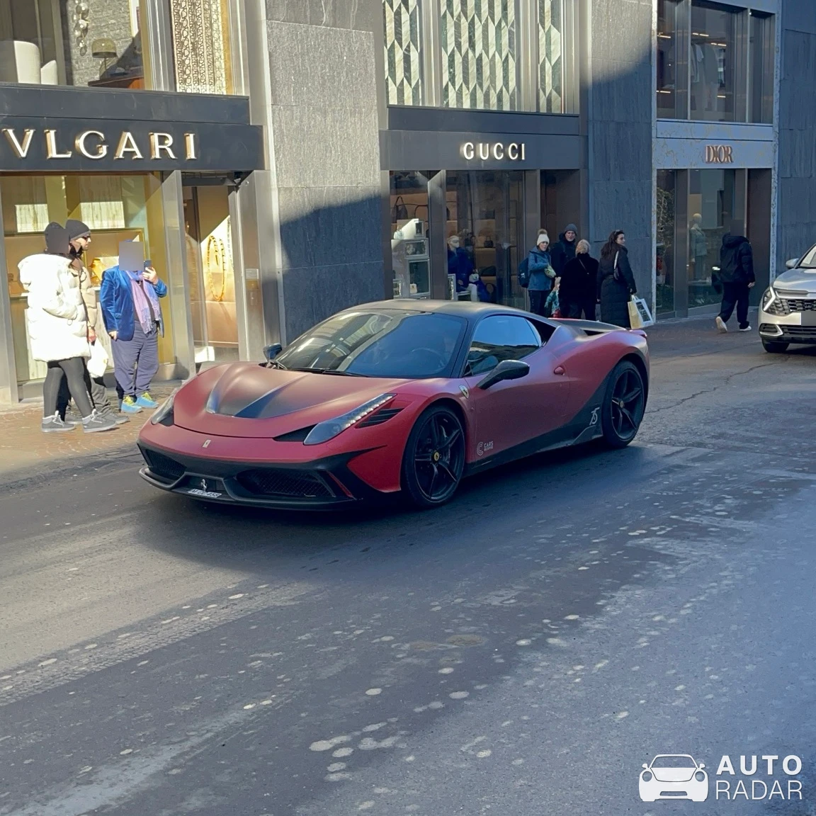 Ferrari 458 Speciale spotted in Sankt Moritz, Svizzera