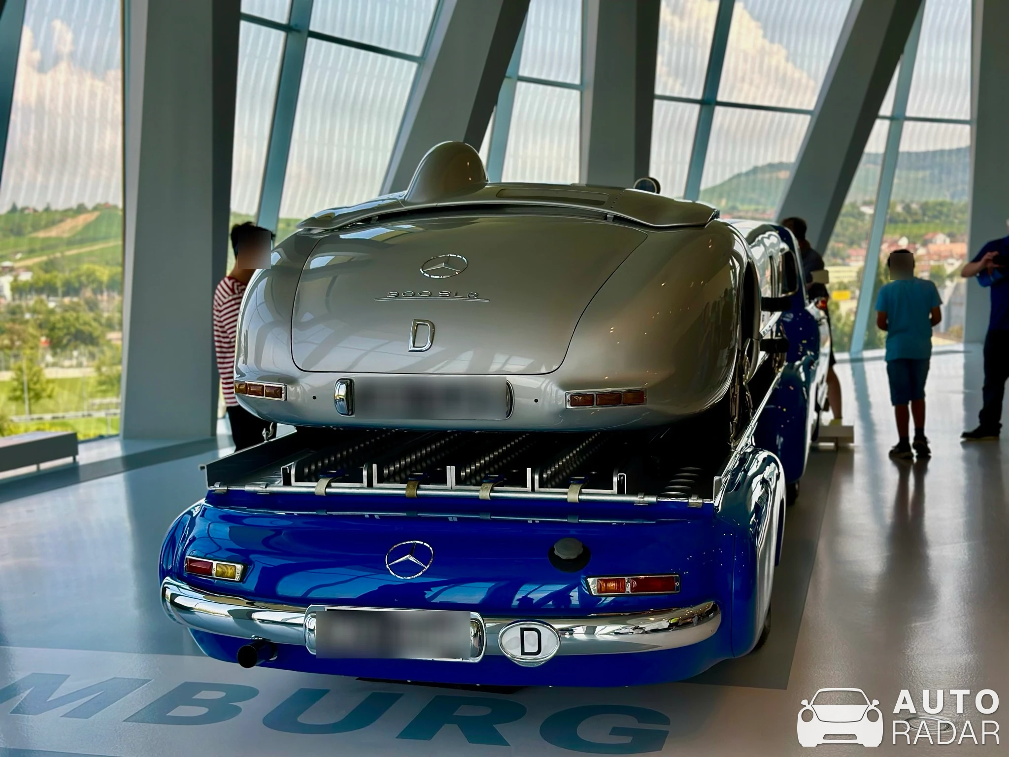 Mercedes Renntransporter spotted in Stuttgart