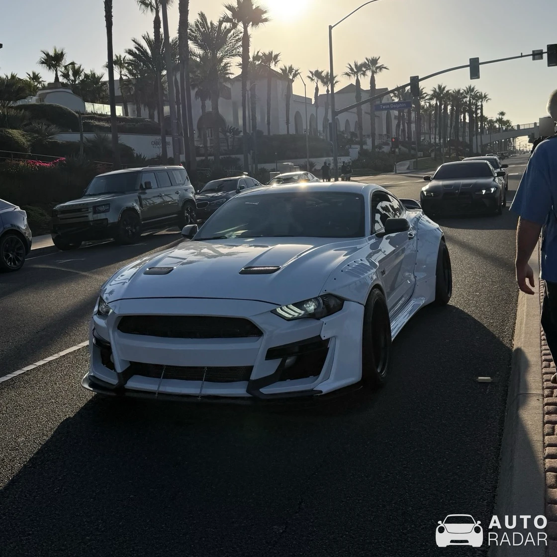 Ford Mustang GT 2015 Liberty Walk Widebody spotted in Huntington Beach