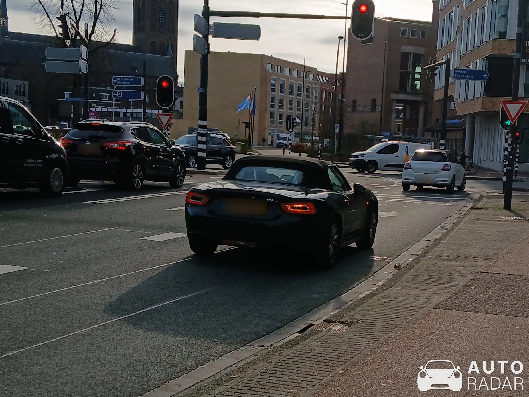Fiat 124 Sport Spider spotted in Hengelo, Netherlands