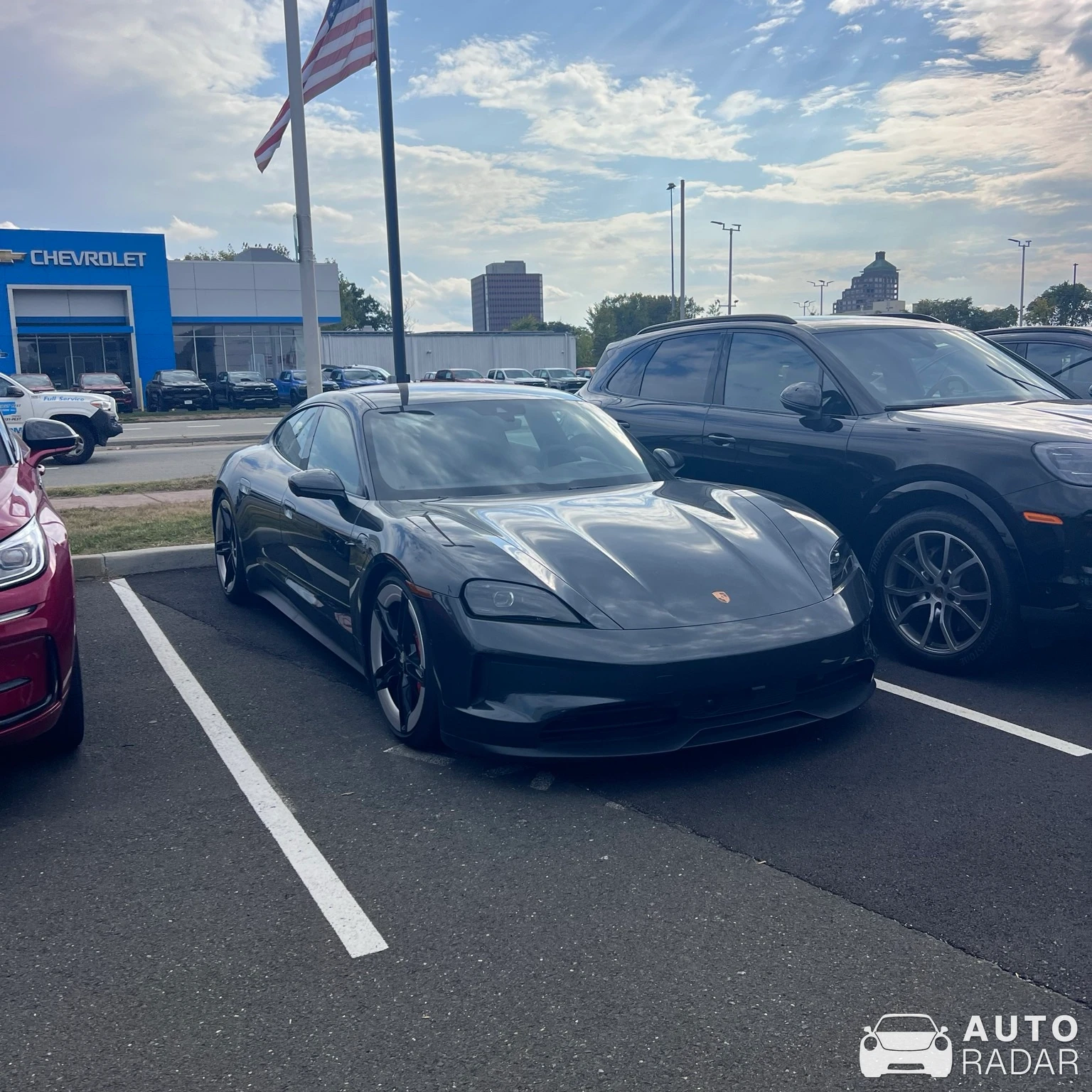 Porsche Taycan 4S spotted in Rye