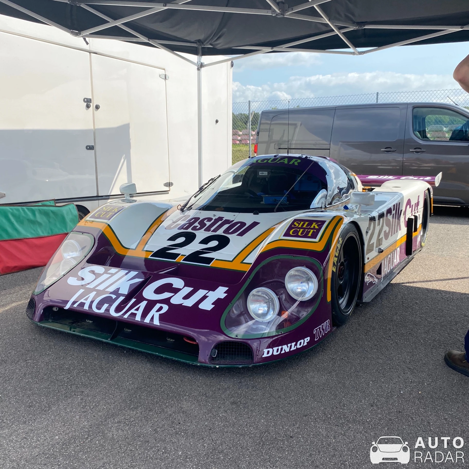 Jaguar XJR-9LM spotted in West Kingsdown