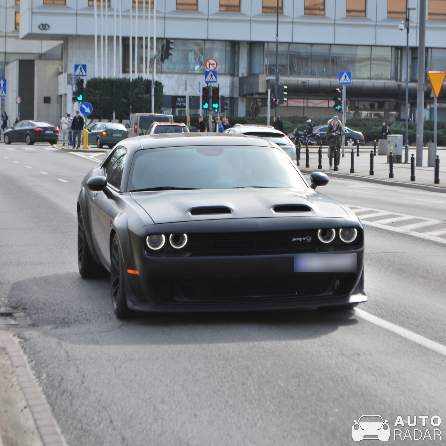 Dodge Challenger SRT Hellcat Widebody spotted in Warszawa, Poland