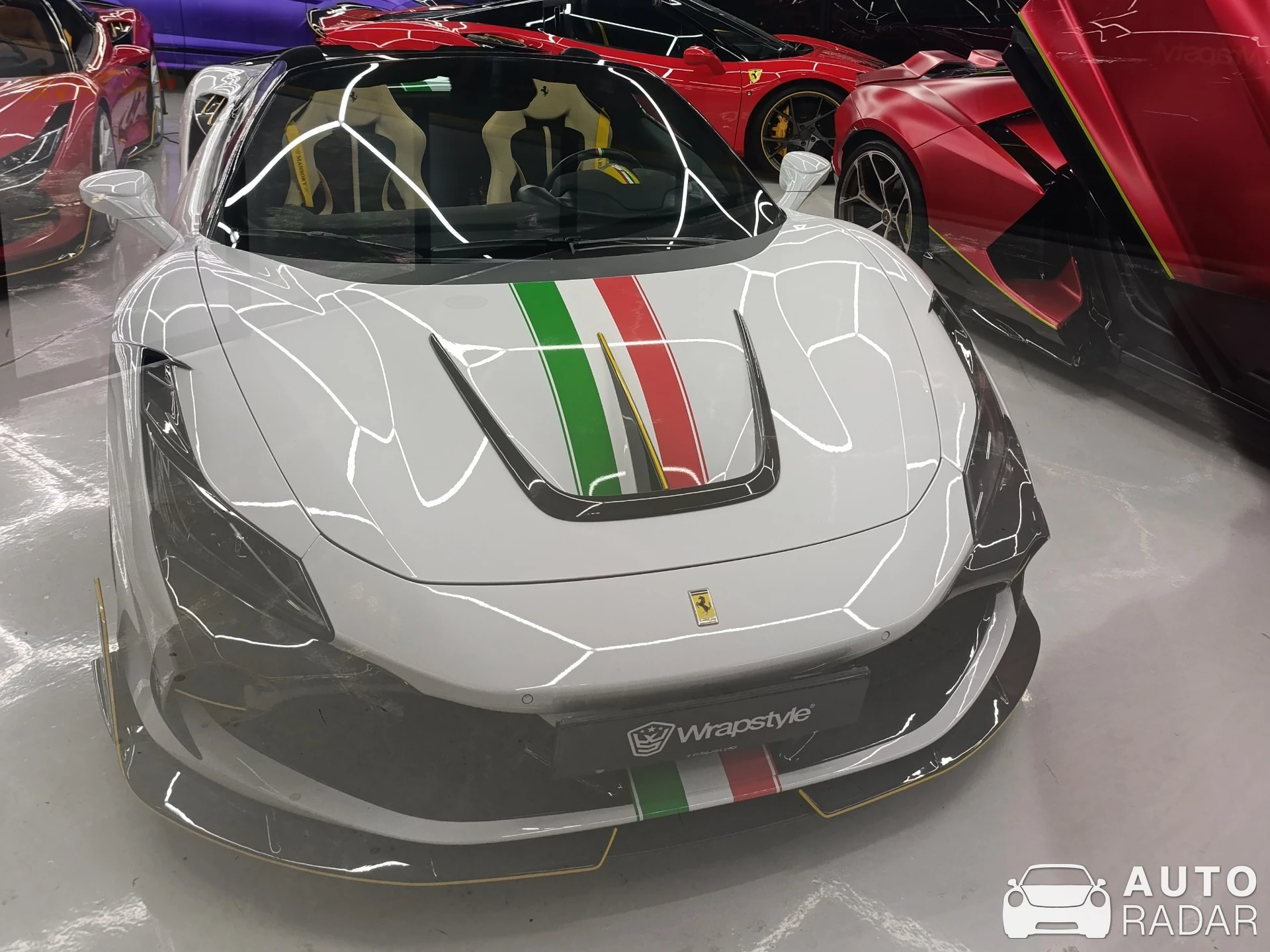 Ferrari F8 Spider Mansory spotted in Praha, Czech Republic