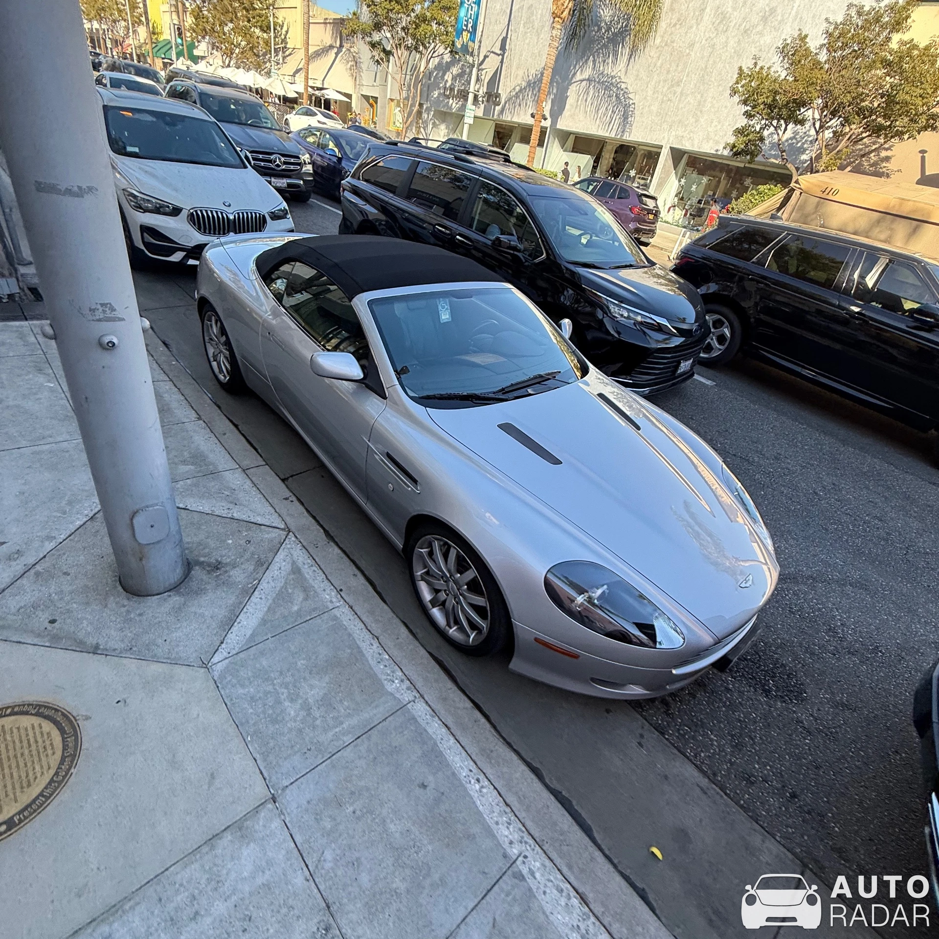 Aston Martin DB9 Volante spotted in Beverly Hills, United States