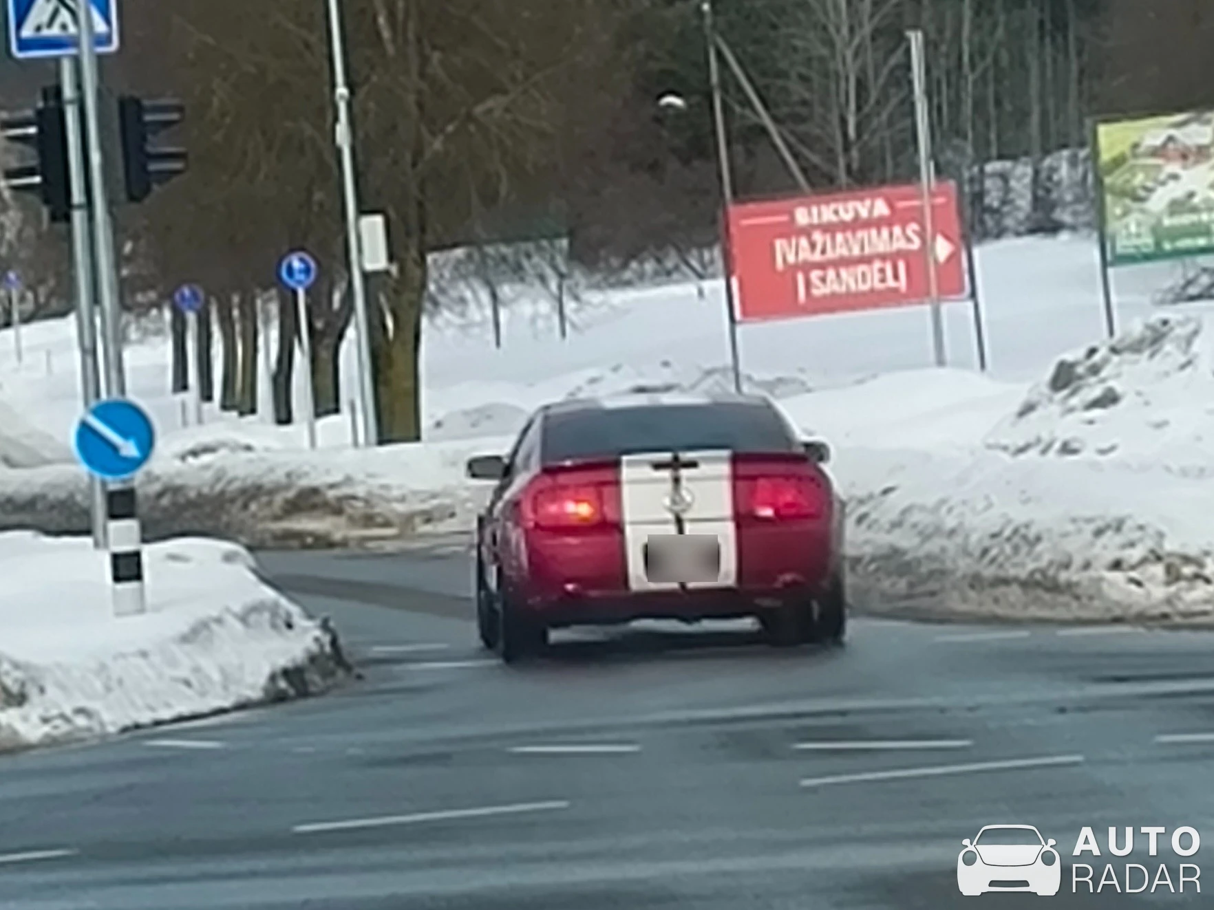 Ford Mustang Shelby GT spotted in Utena