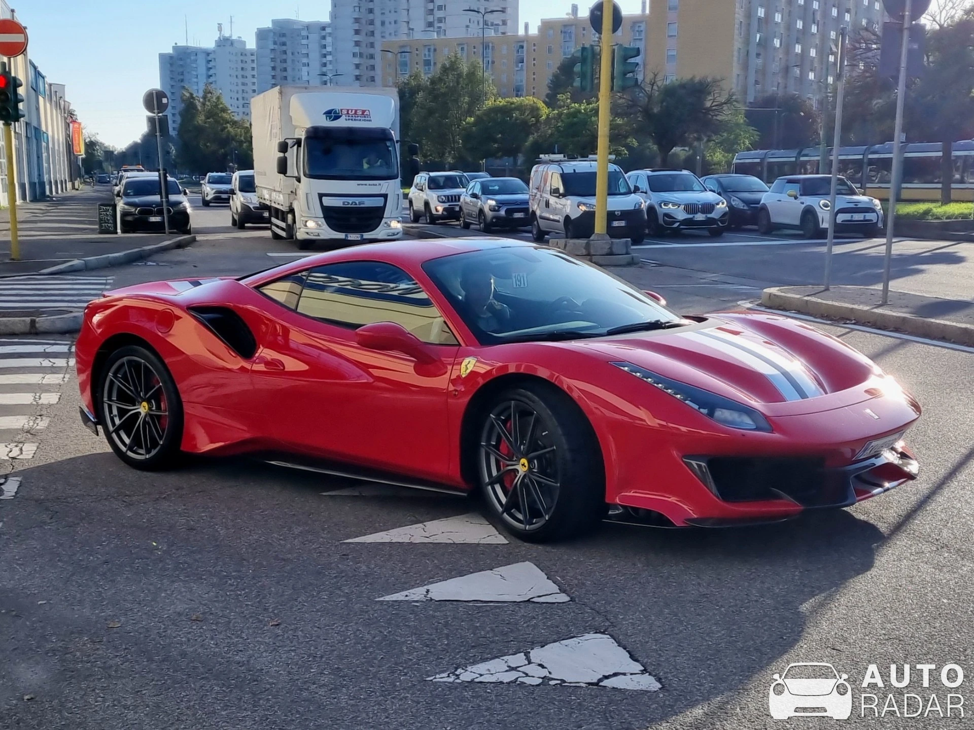 Ferrari 488 Pista spotted in Città metropolitana di Milano, Italia