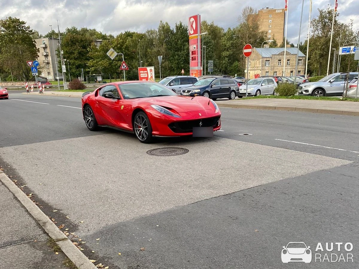 Ferrari 812 Superfast spotted in Rīga, Latvija