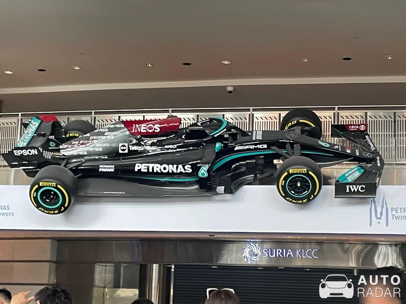 Mercedes-AMG F1 W12 EQ Power+ spotted in Kuala Lumpur