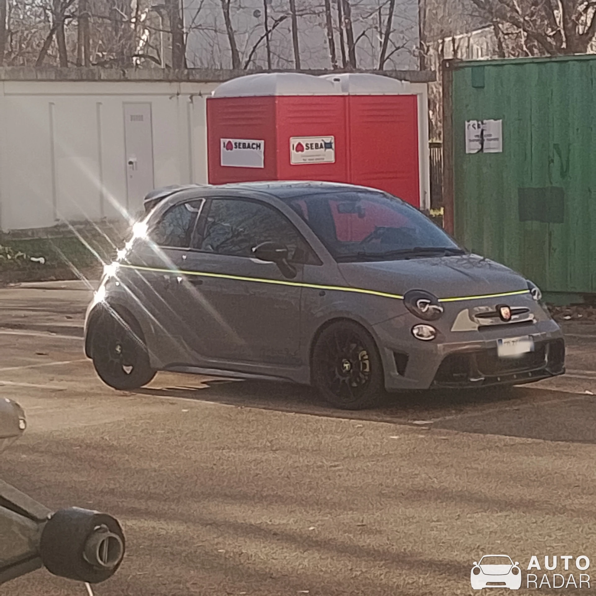 Abarth 595 spotted in Bologna, Italy