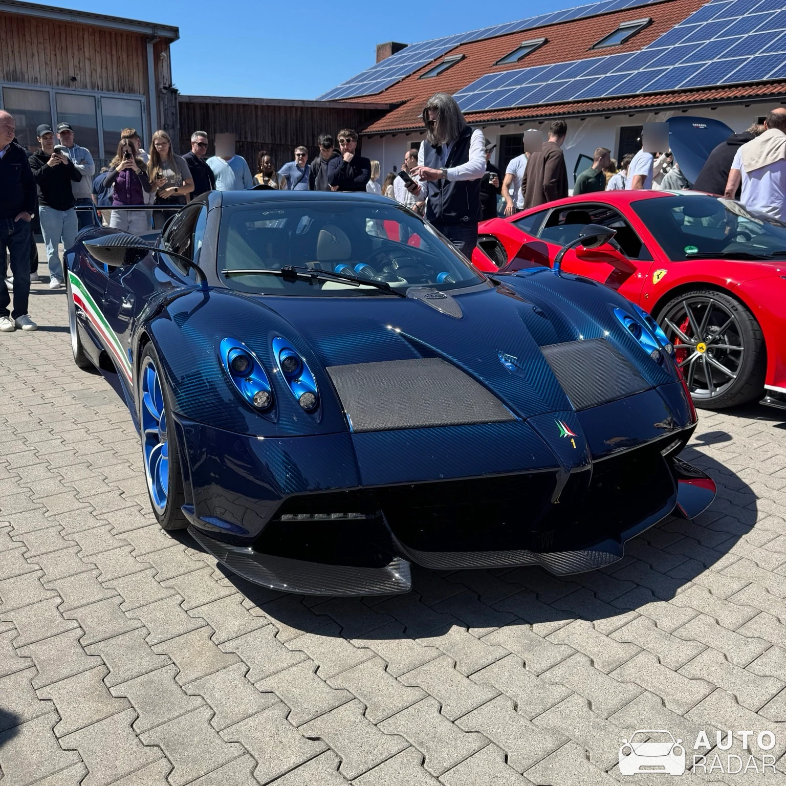 Pagani Huayra Roadster Tricolore spotted in Ebersberg