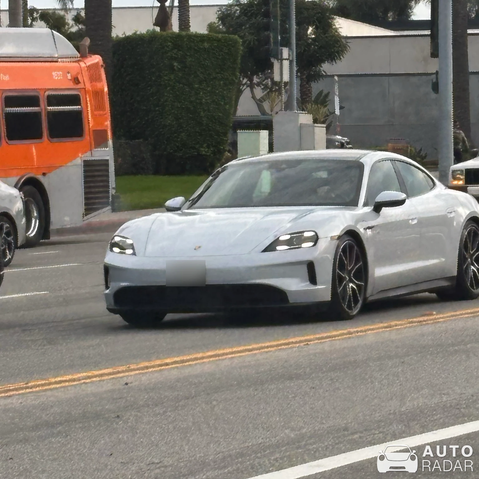 Porsche Taycan 4 spotted in El Segundo