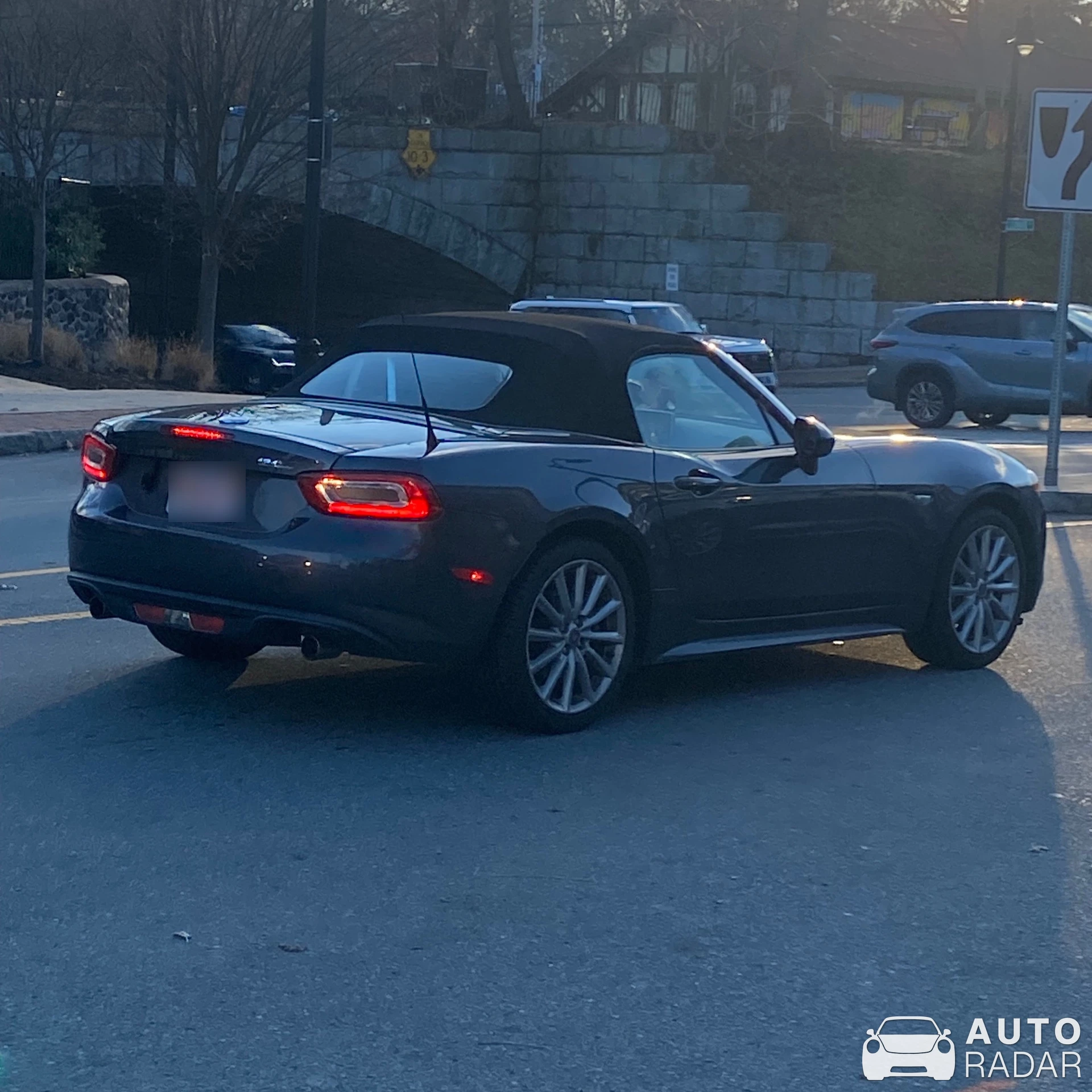 Fiat 124 Spider spotted in Belmont, United States