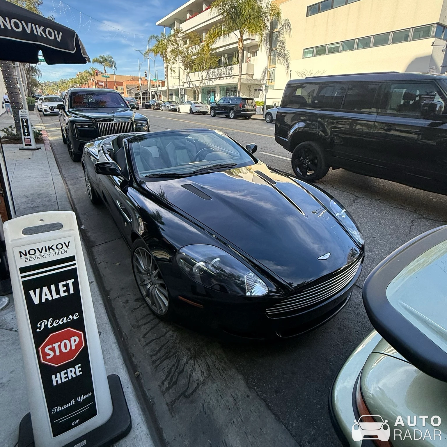 Aston Martin DB9 Volante spotted in Beverly Hills, United States
