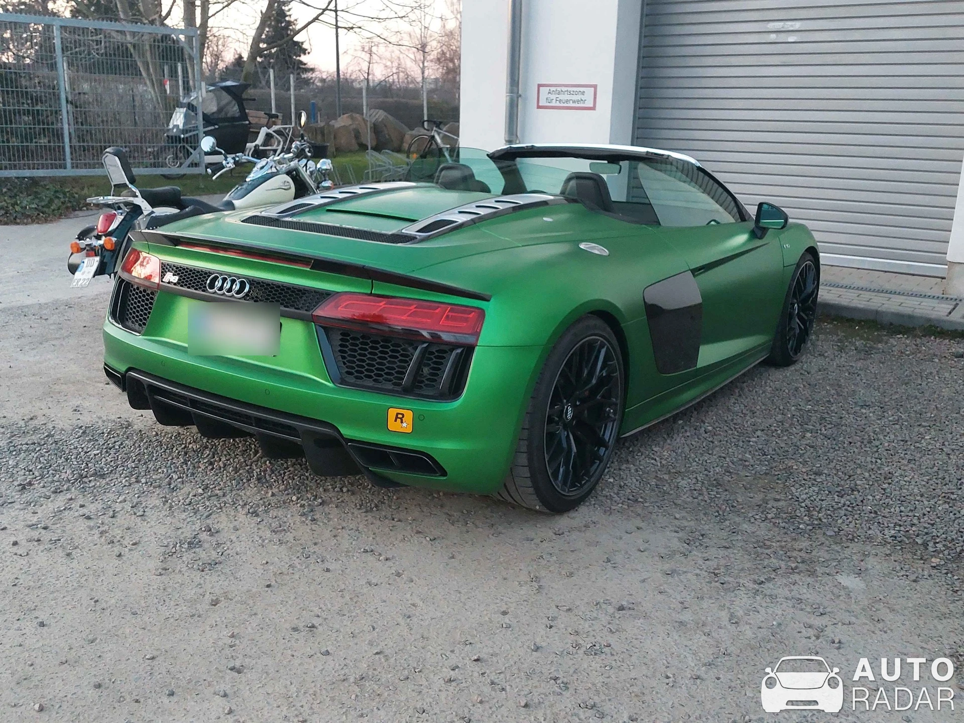 Audi R8 V10 Plus Spyder 2017 spotted in Heidenau