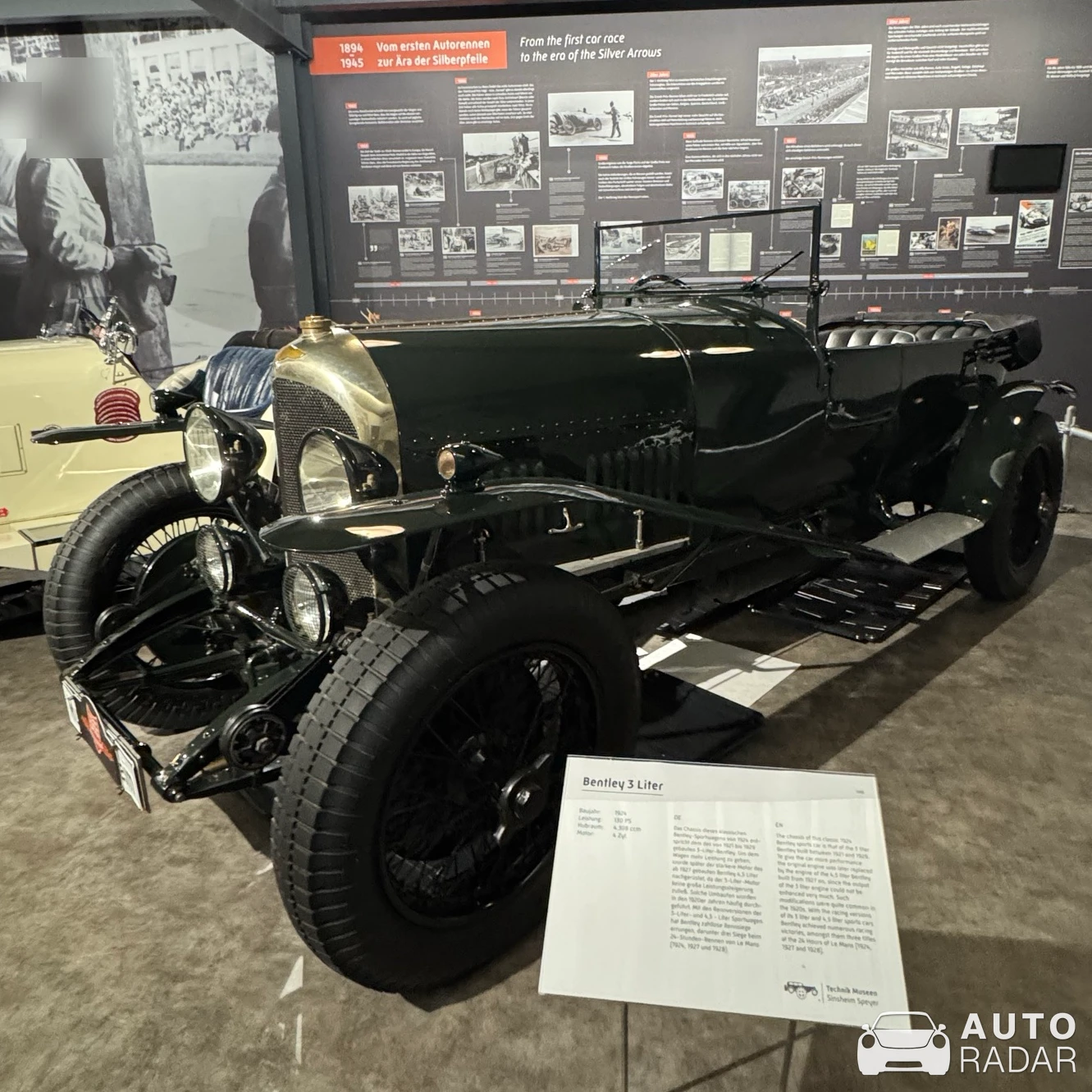 Bentley 3 Litre spotted in Sinsheim