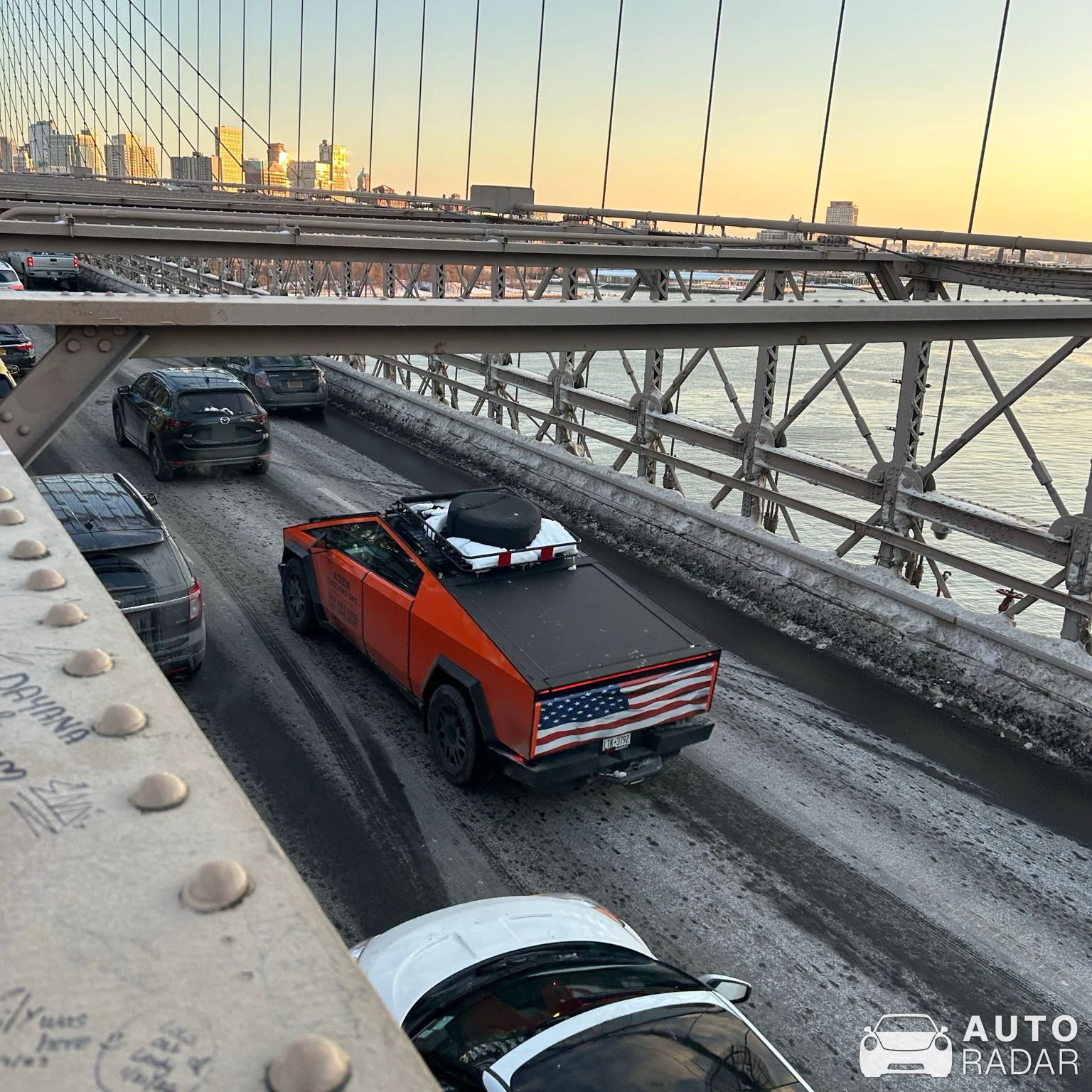 Tesla Cybertruck spotted in New York, United States