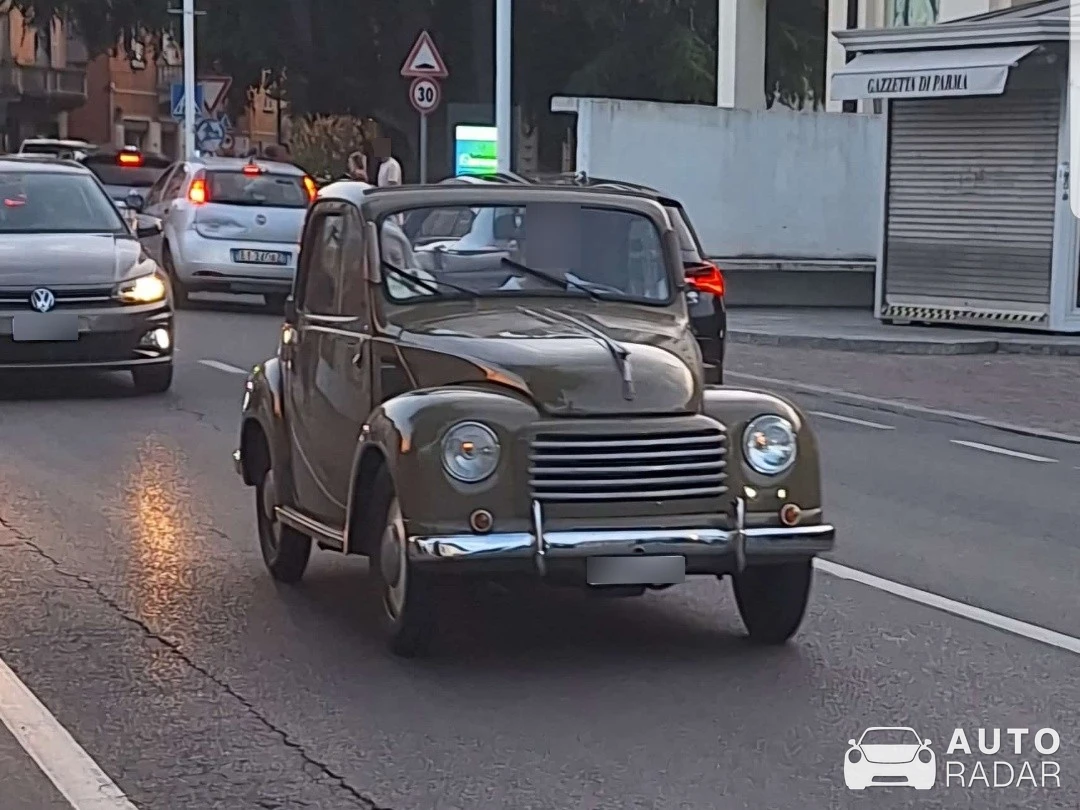 Fiat 500C Topolino spotted in Collecchio
