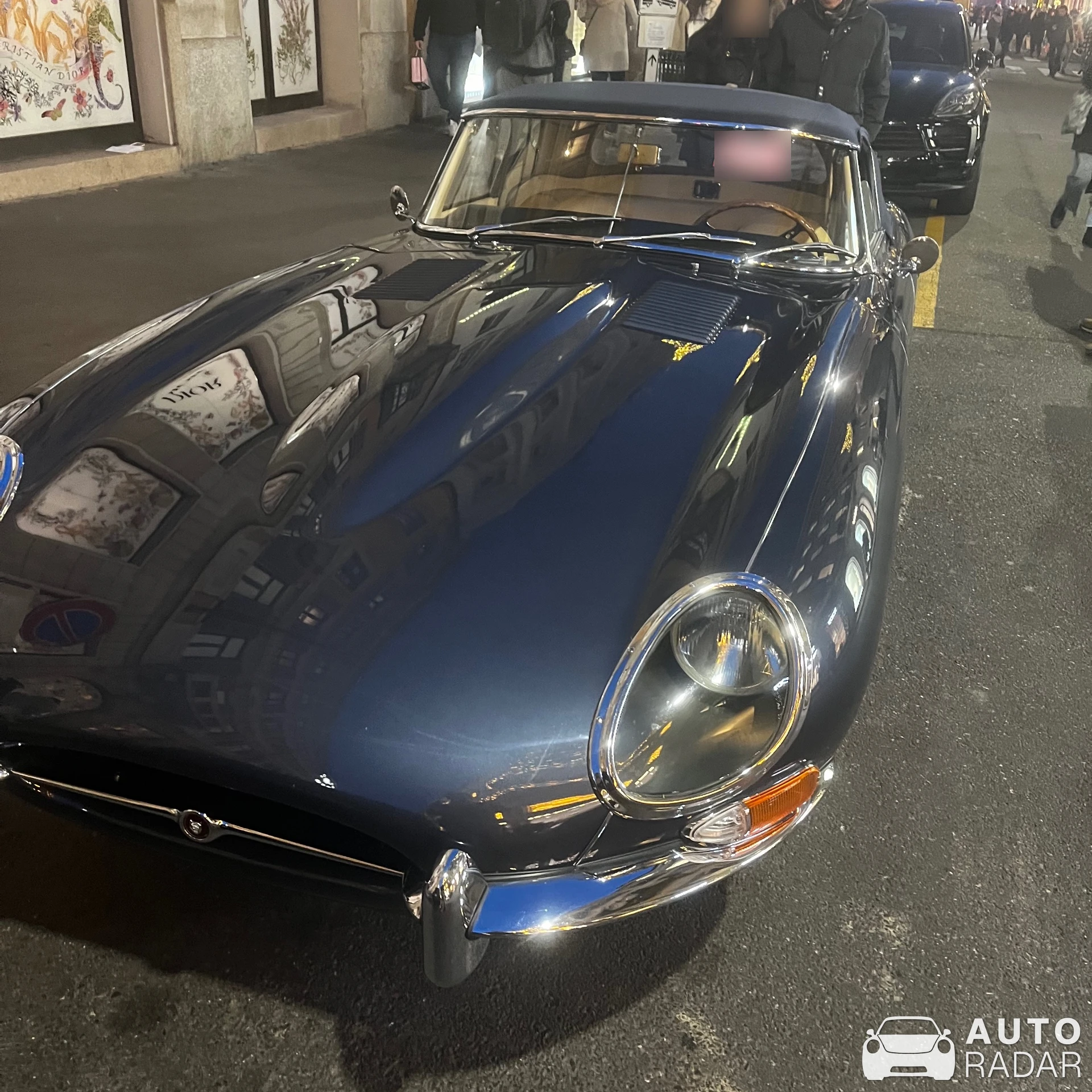 Jaguar E-Type Roadster spotted in Milan, Italy