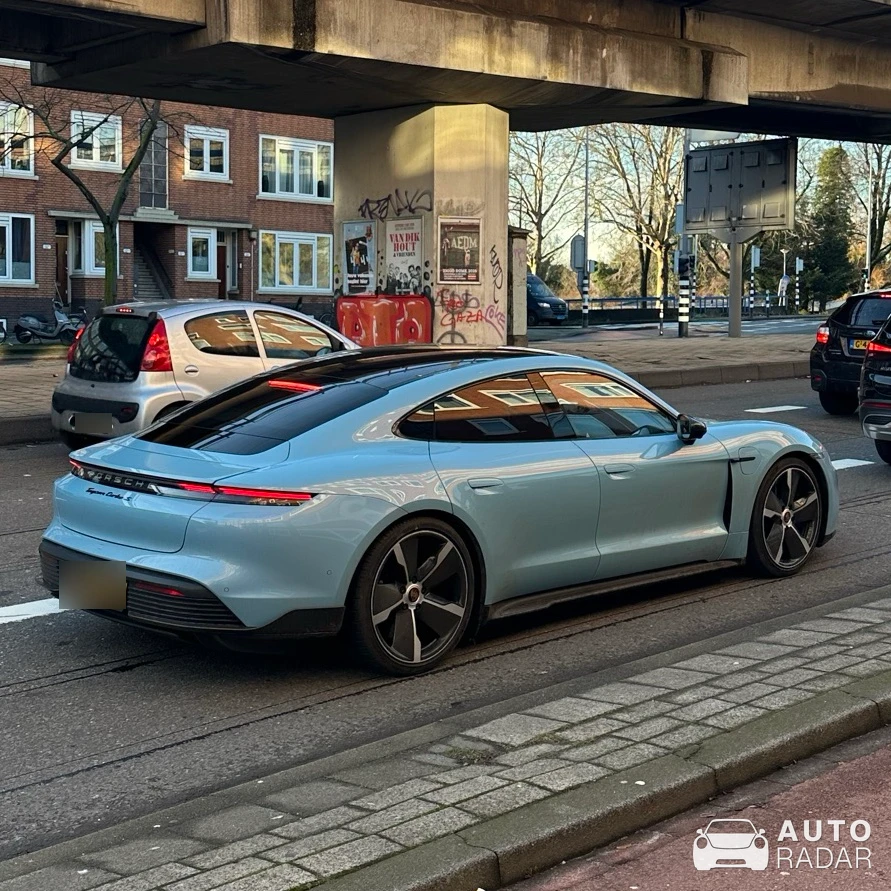Porsche Taycan Turbo S spotted in Rotterdam, Nederland