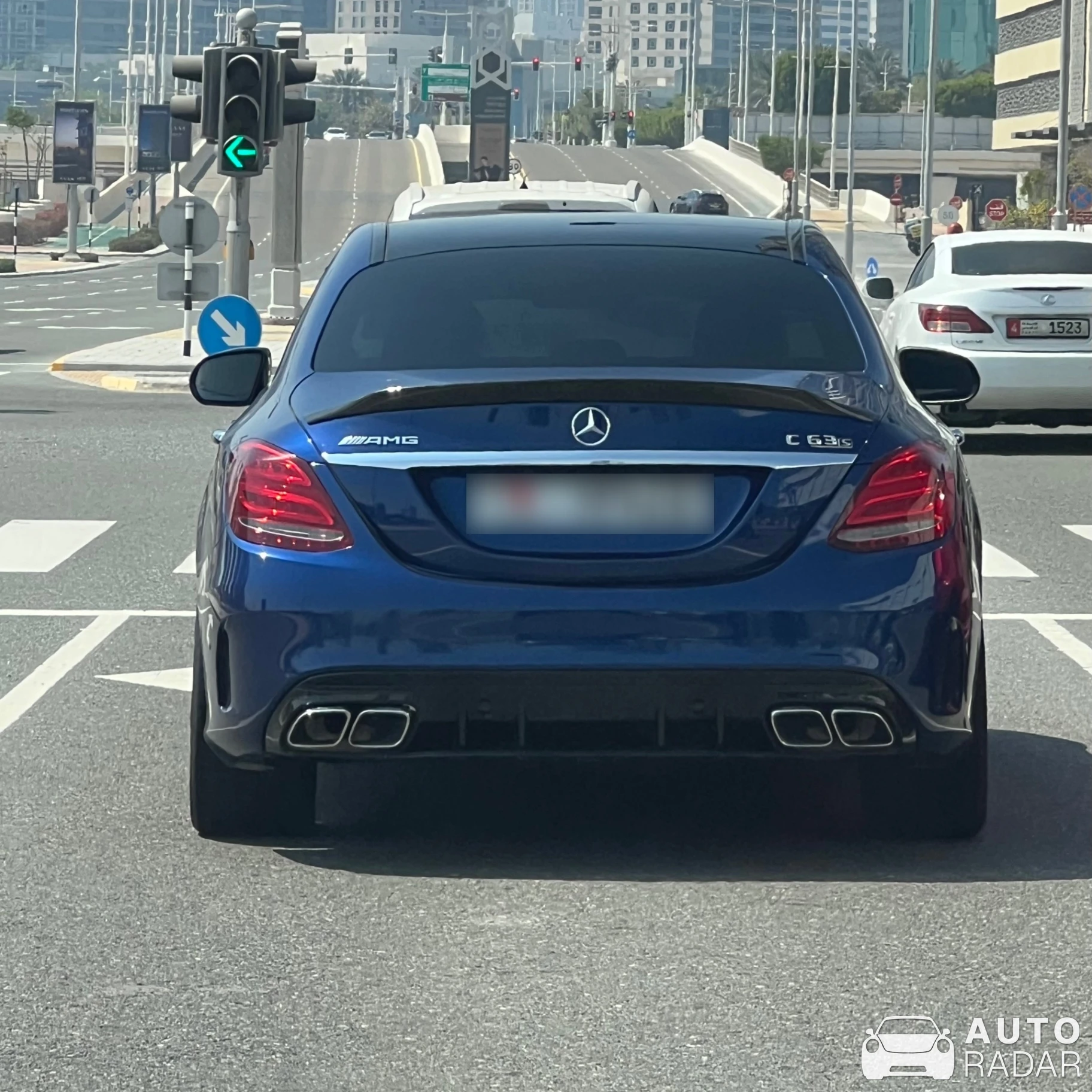 Mercedes-AMG C 63 S W205 spotted in Abu Dhabi, United Arab Emirates