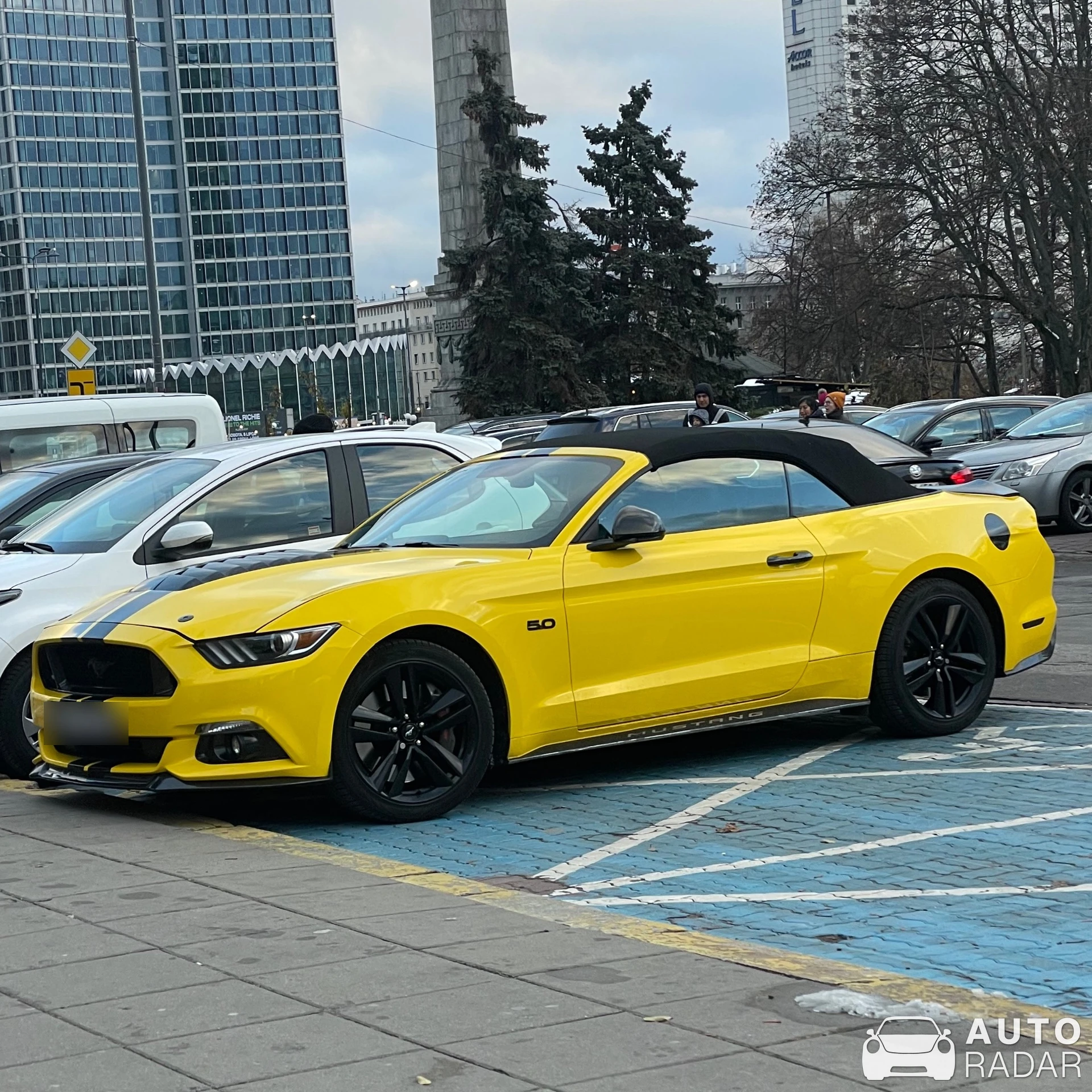 Ford Mustang GT 50th Anniversary Convertible spotted in Warszawa, Poland