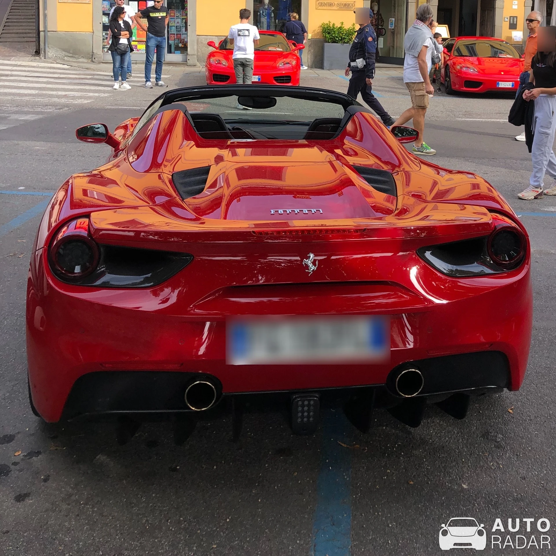 Ferrari 488 Spider spotted in Sarnico, Italy