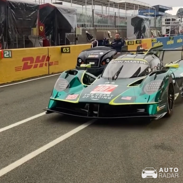 Aston Martin Valkyrie LMH spotted in Le Mans