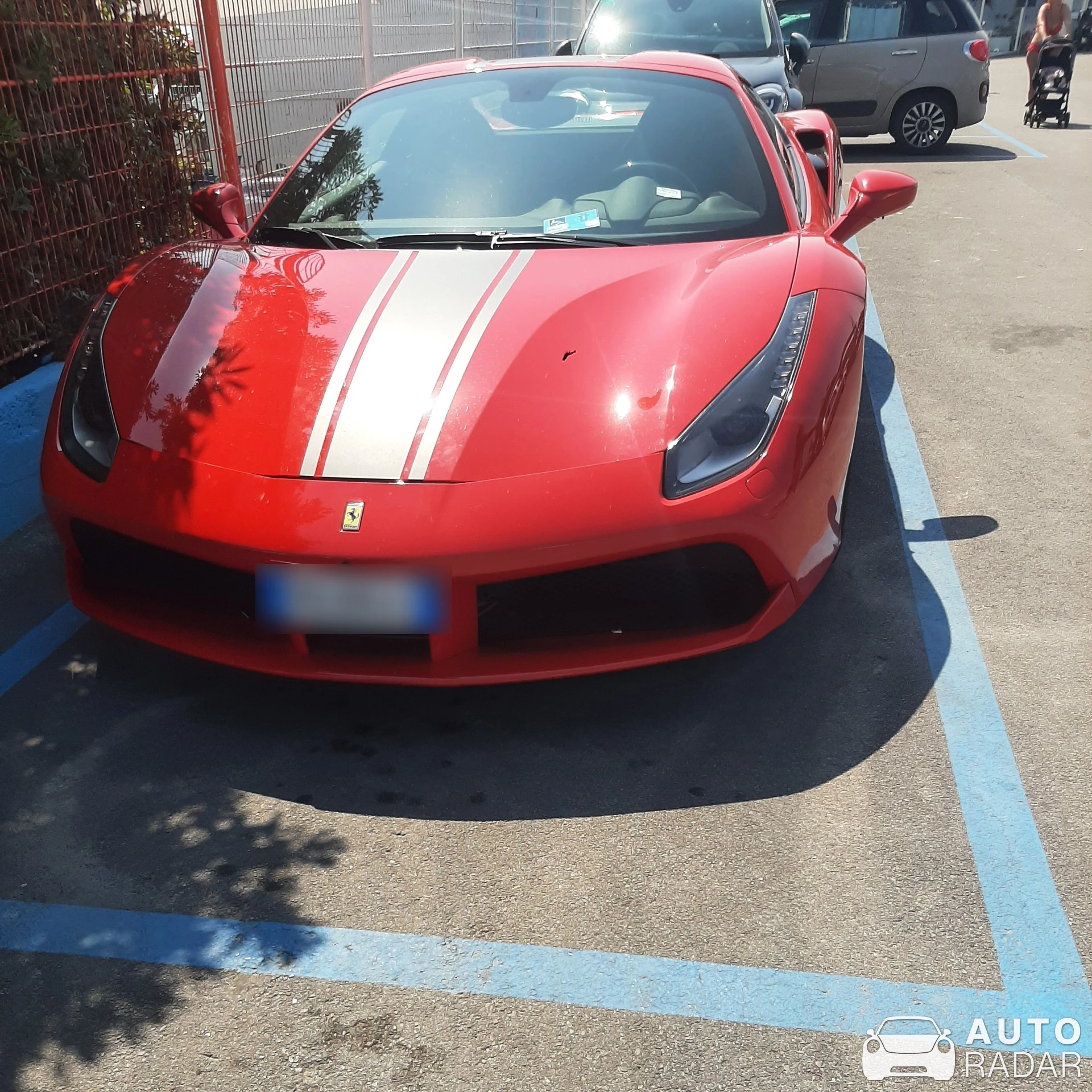 Ferrari 488 GTB spotted in Riccione, Italy