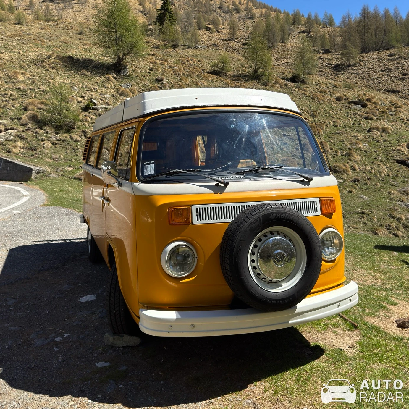 Volkswagen Type 2 T2b Westfalia Camper spotted in Ponte di Legno