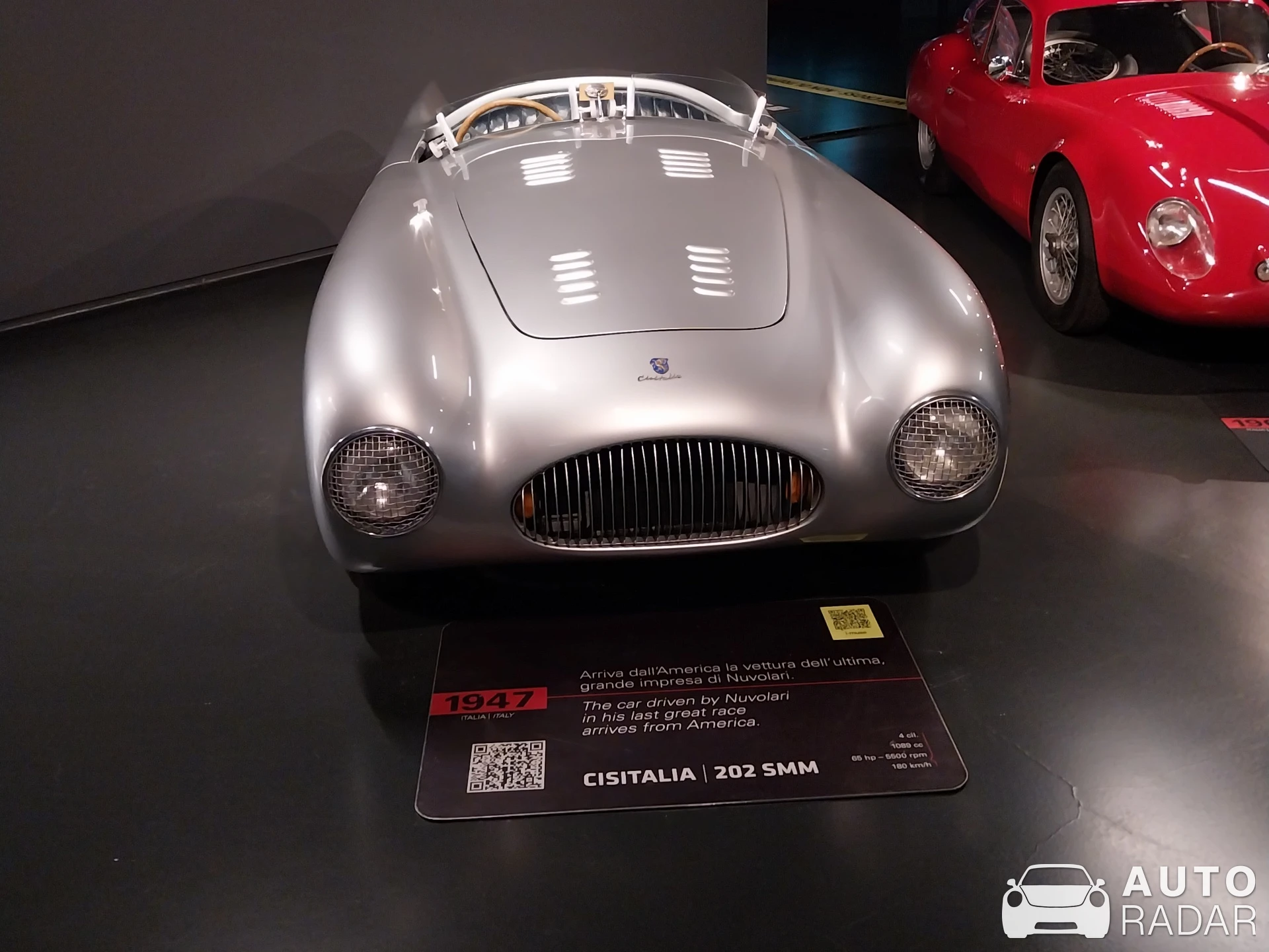 Cisitalia 202 SMM Nuvolari Spider spotted in Torino