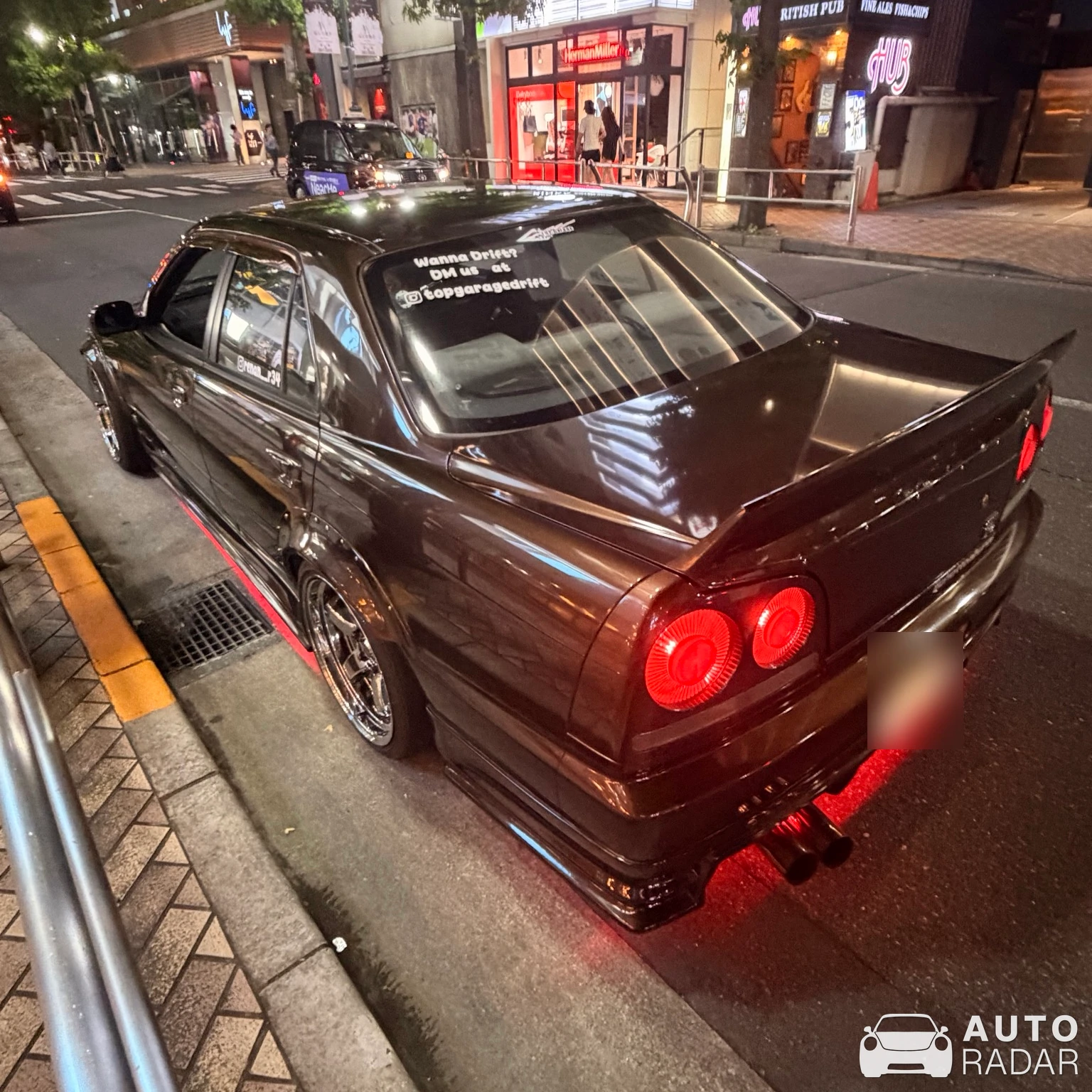 Nissan Skyline R34 Sedan spotted in Shibuya