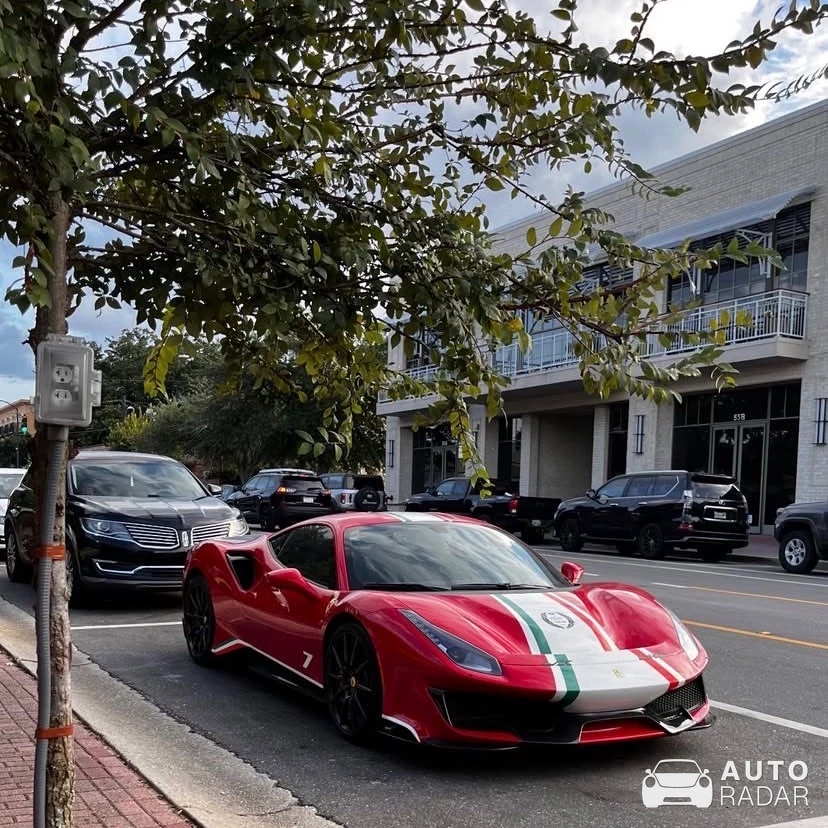 Ferrari 488 Pista Piloti spotted in Pensacola