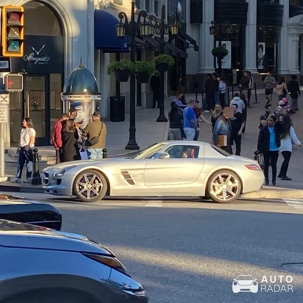 Mercedes-Benz SLS AMG spotted in Beverly Hills, United States