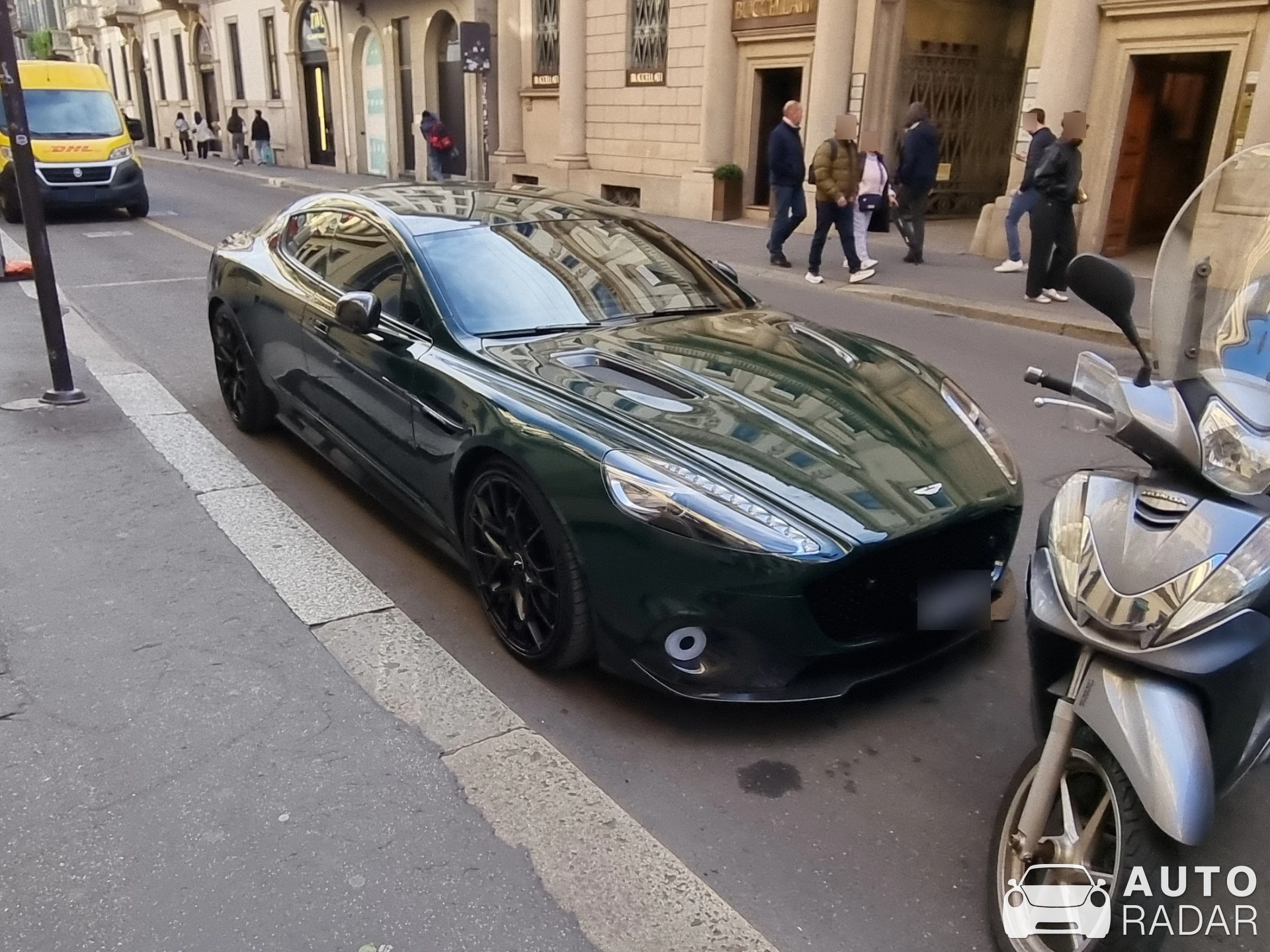 Aston Martin Rapide S AMR spotted in Milano