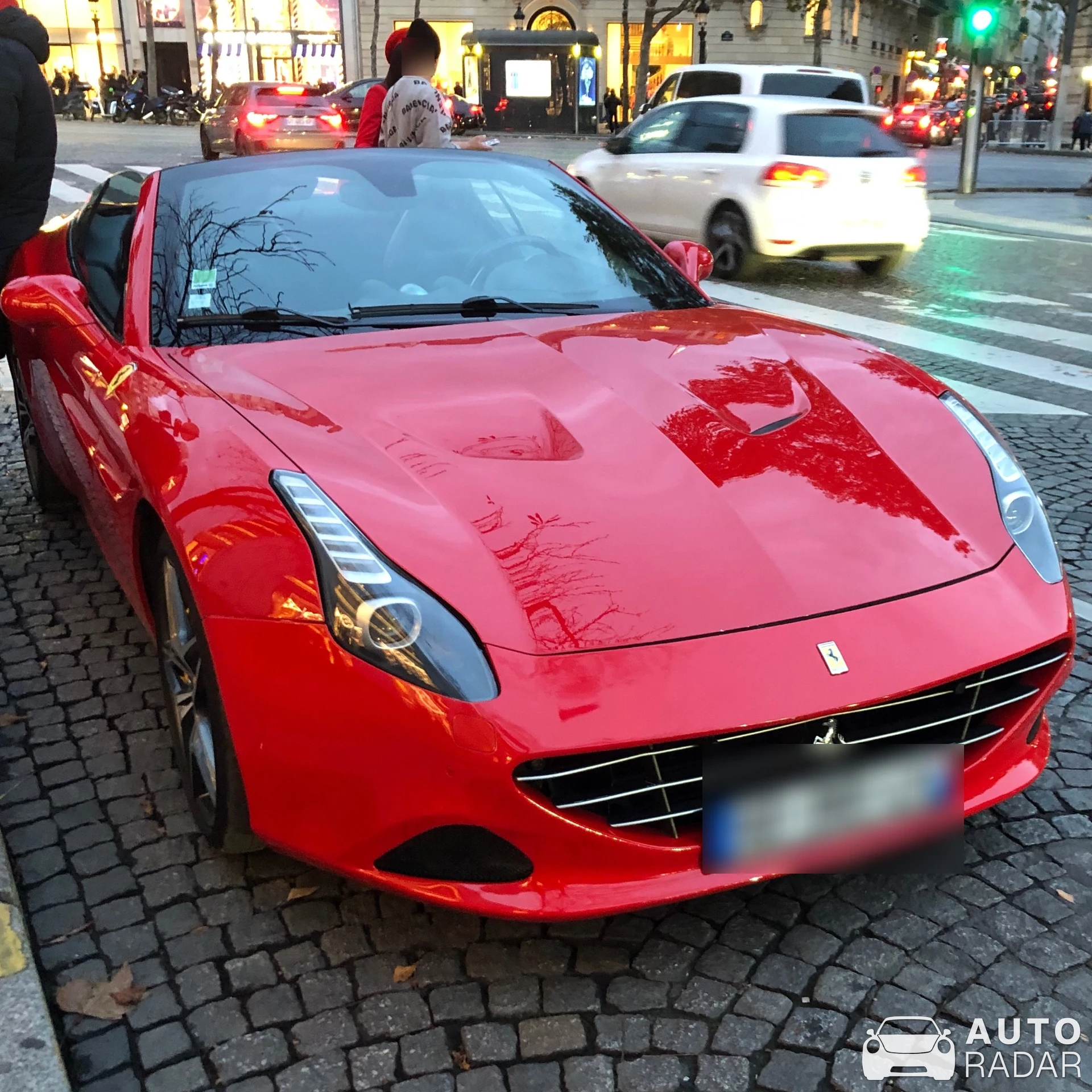 Ferrari California spotted in Paris, France