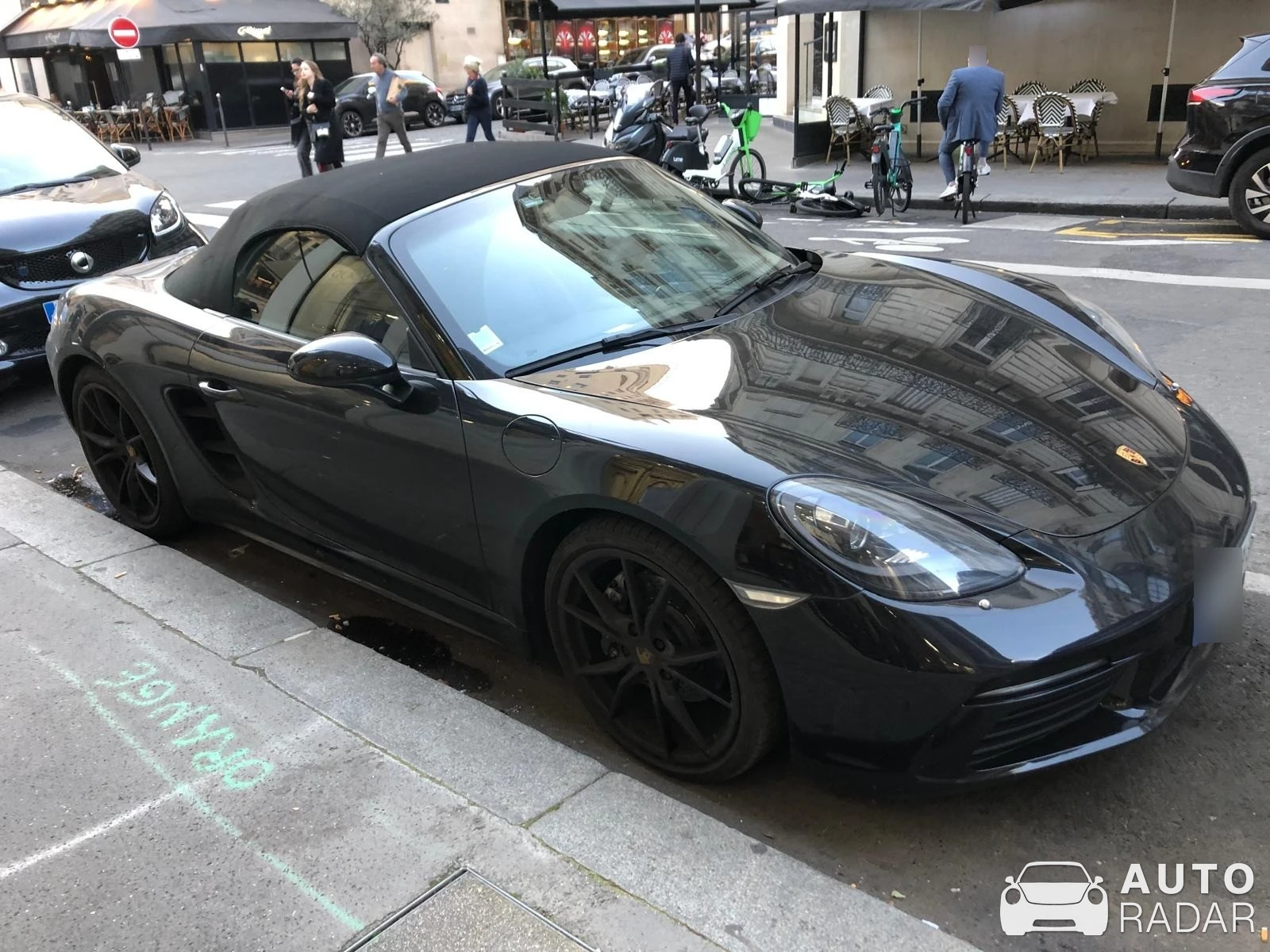 Porsche 718 Boxster spotted in Paris, France