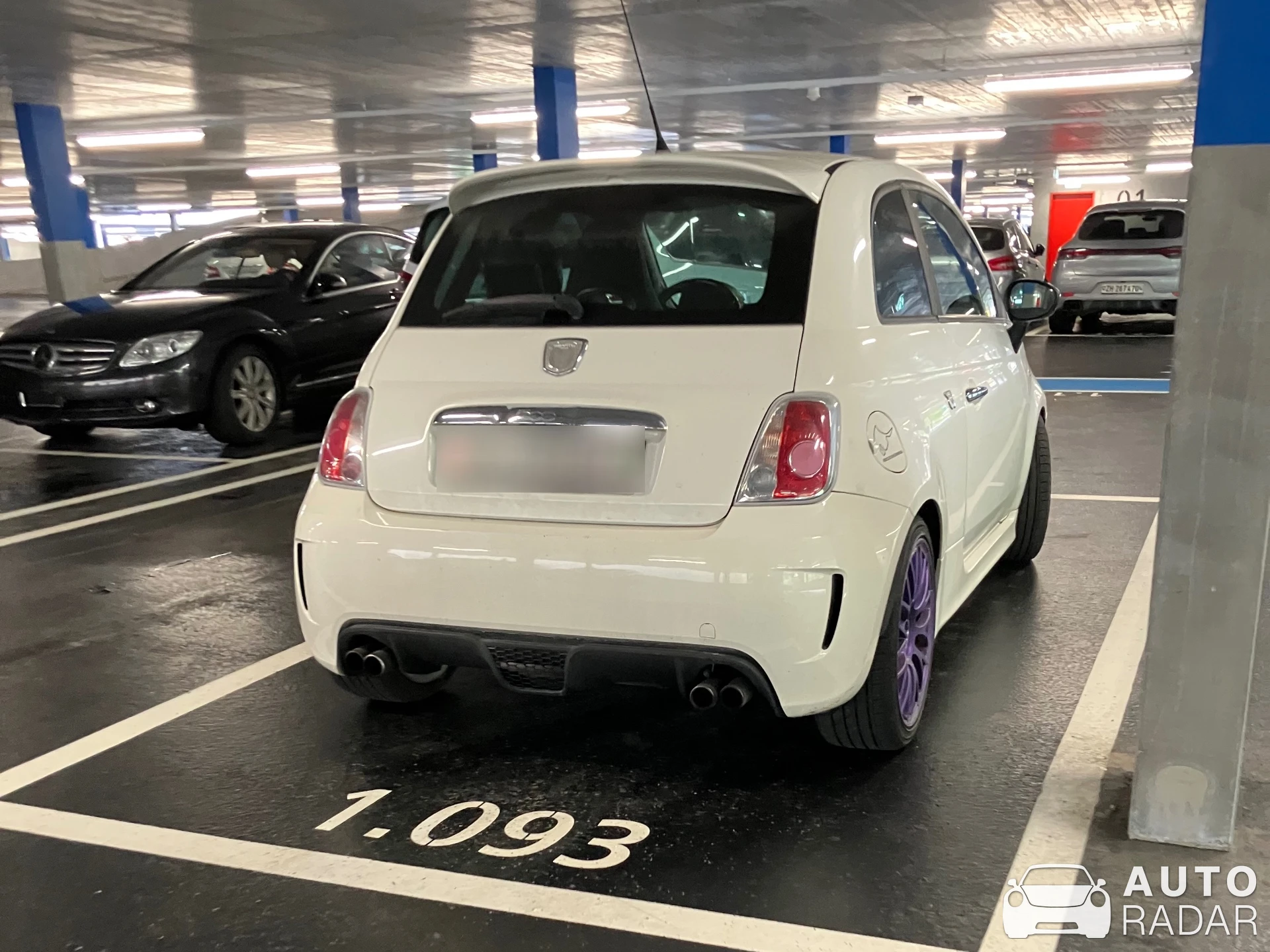 Abarth 595 Pista spotted in Landquart